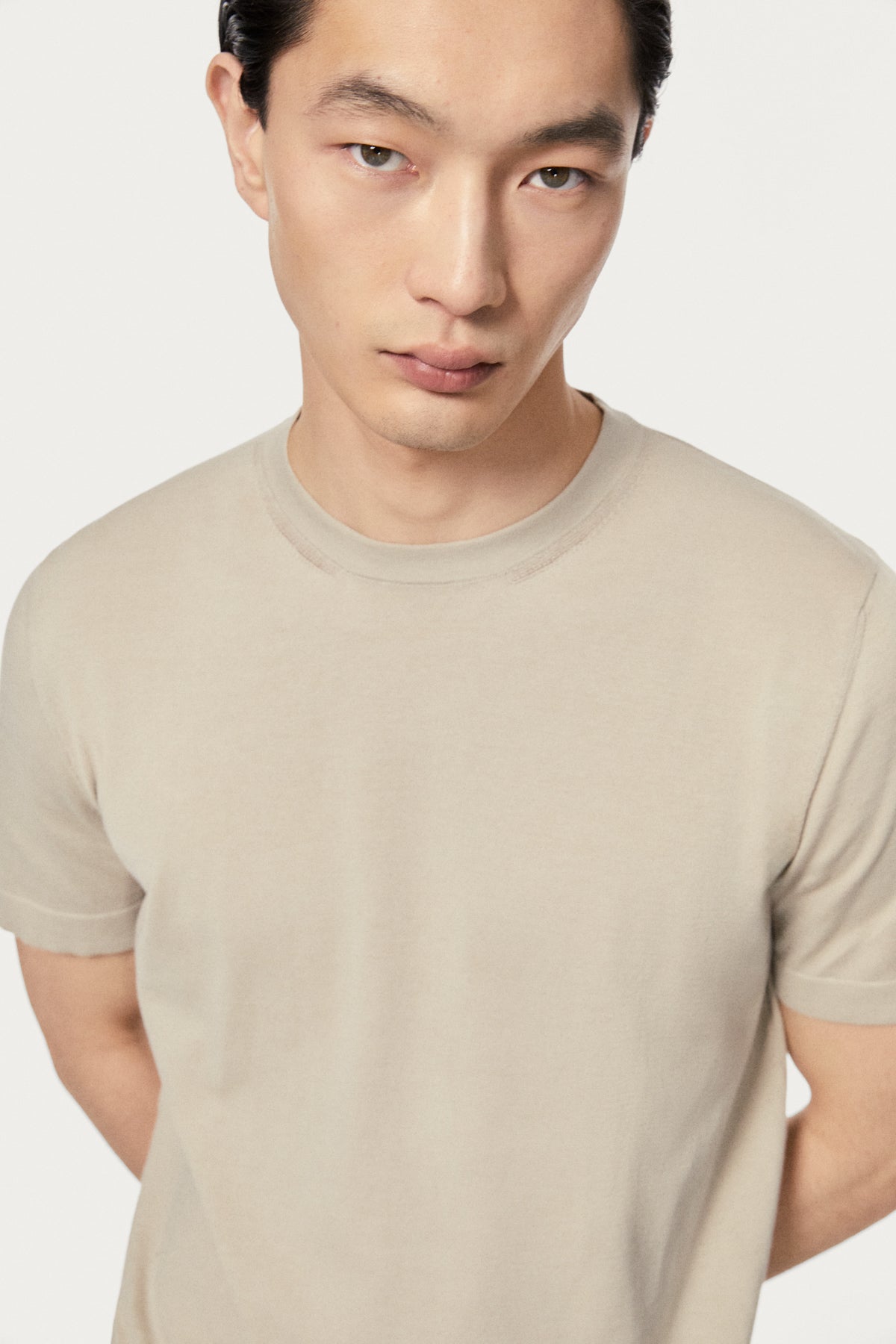 The Organic Cotton Knit T-Shirt hay