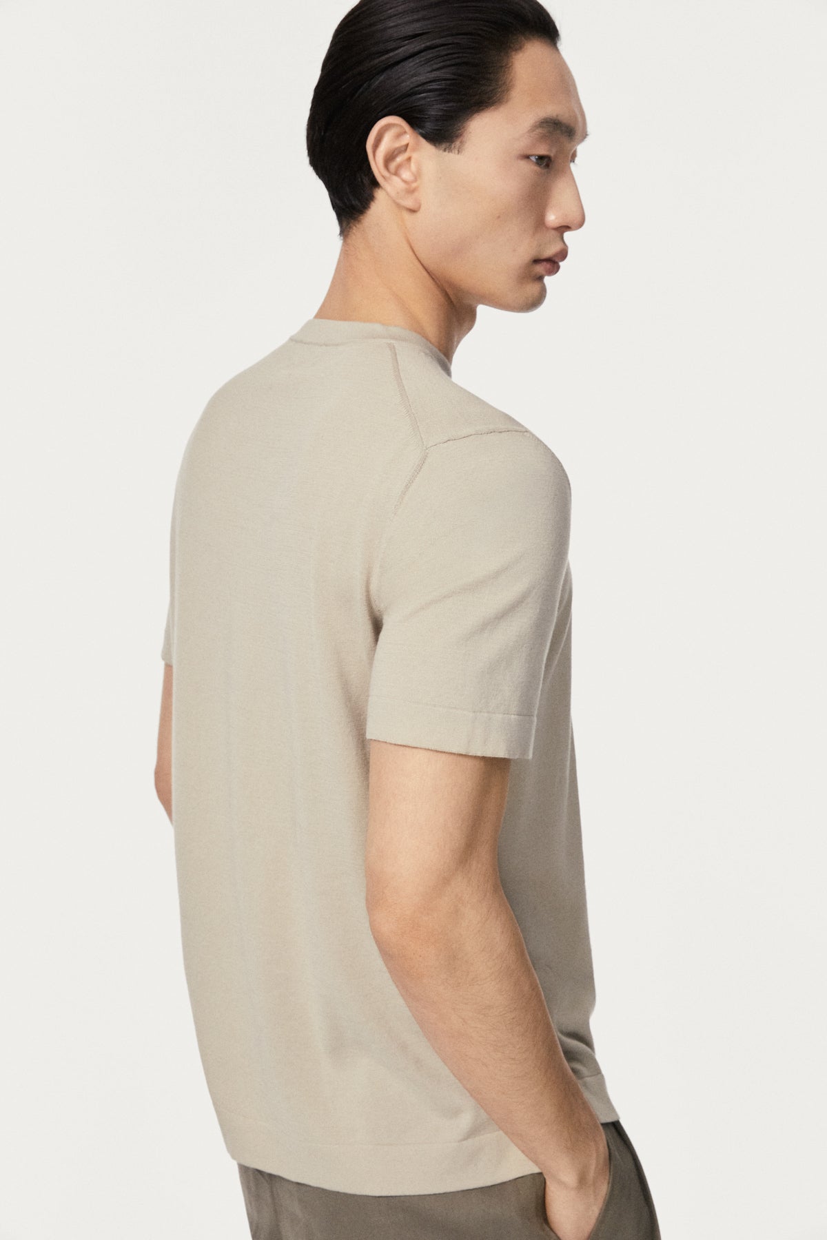 The Organic Cotton Knit T-Shirt hay