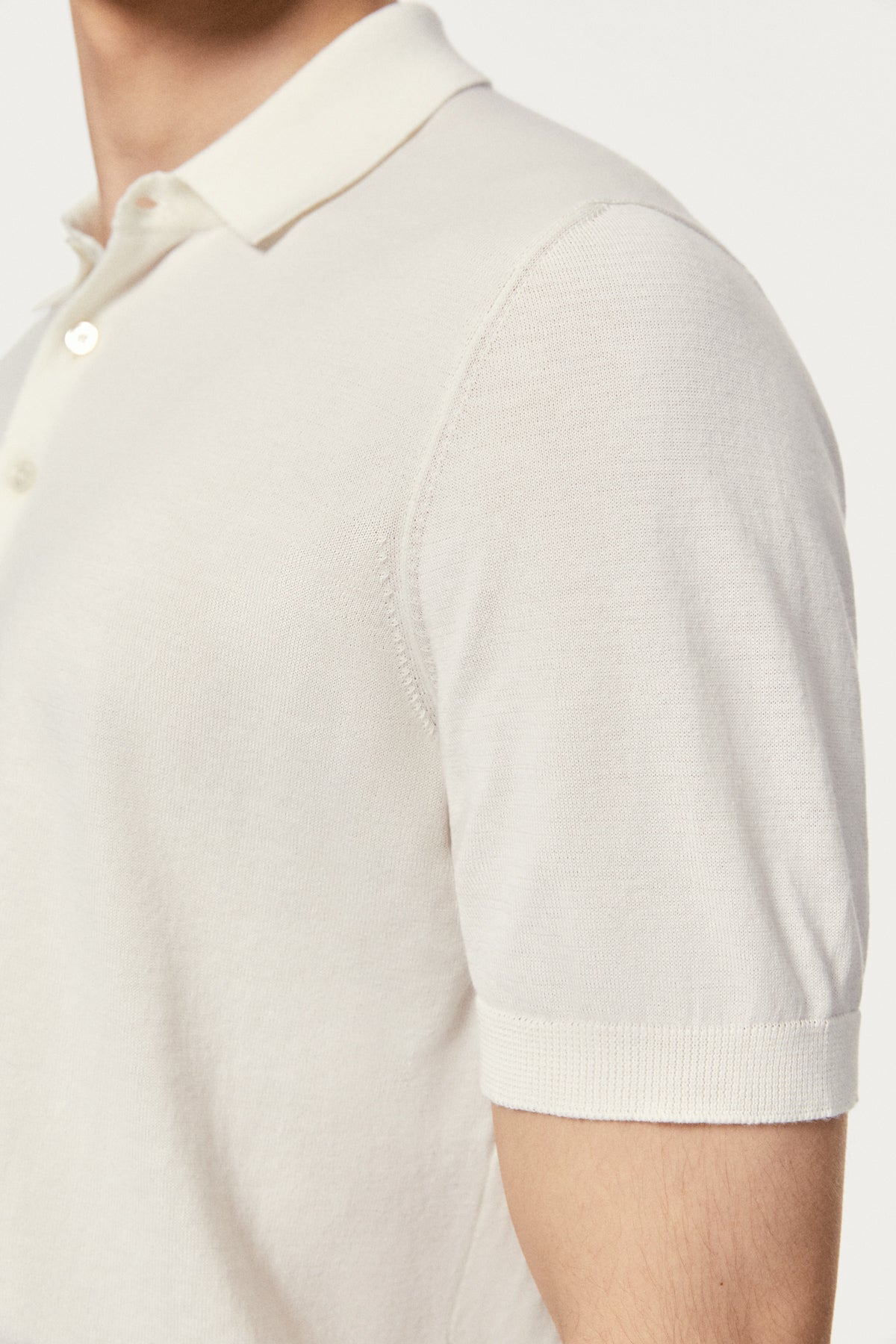 The Organic Cotton Polo - milk white