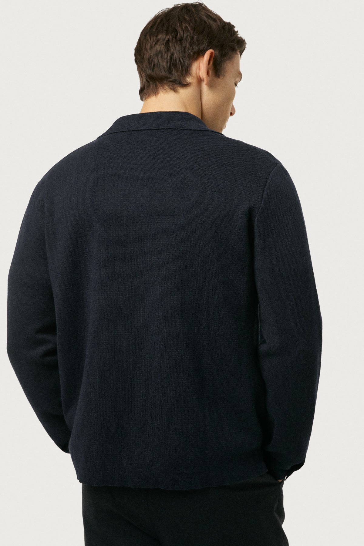 The Linen Cotton Lightweight Overshirt Blue Navy