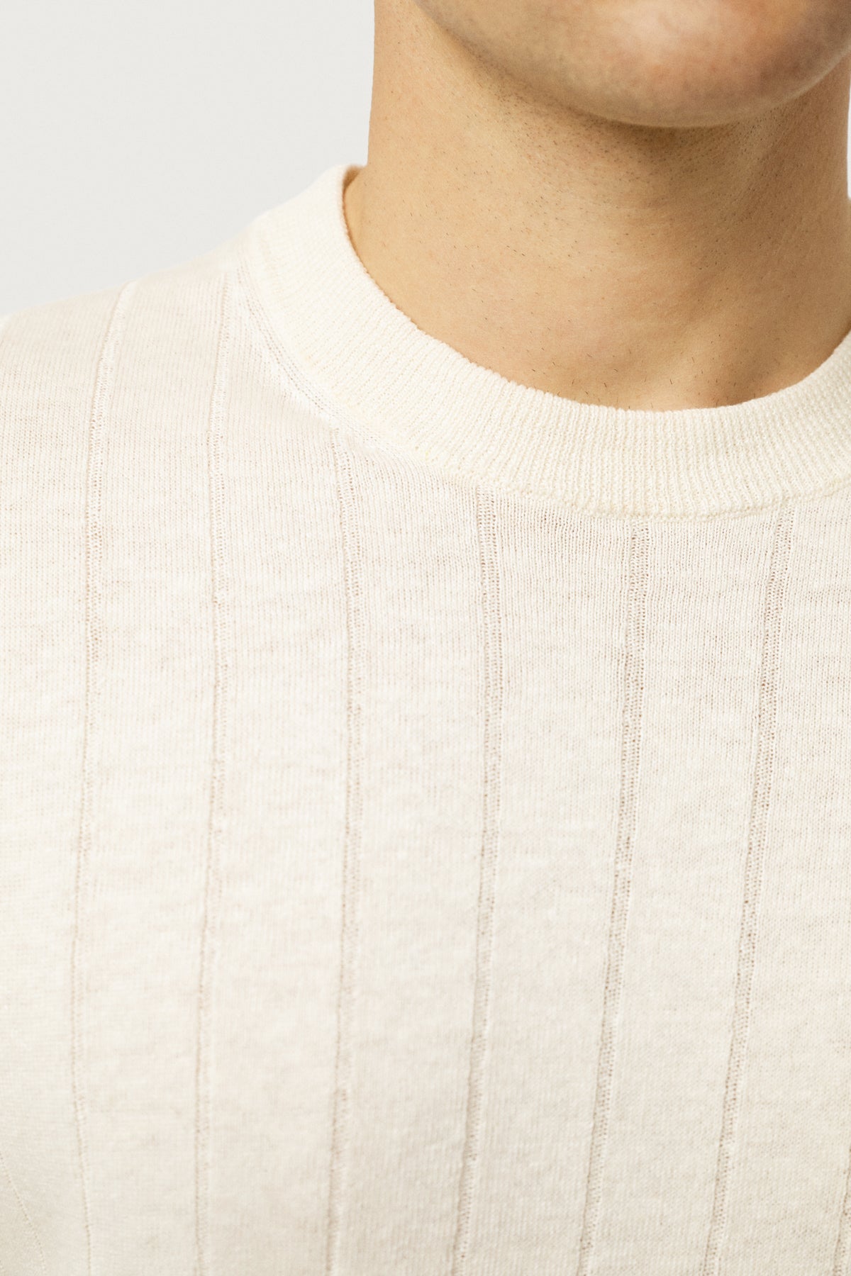 The Linen Cotton Vintage T-shirt Milk White
