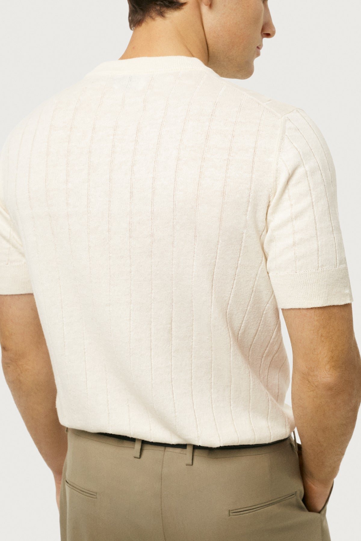 The Linen Cotton Vintage T-shirt Milk White