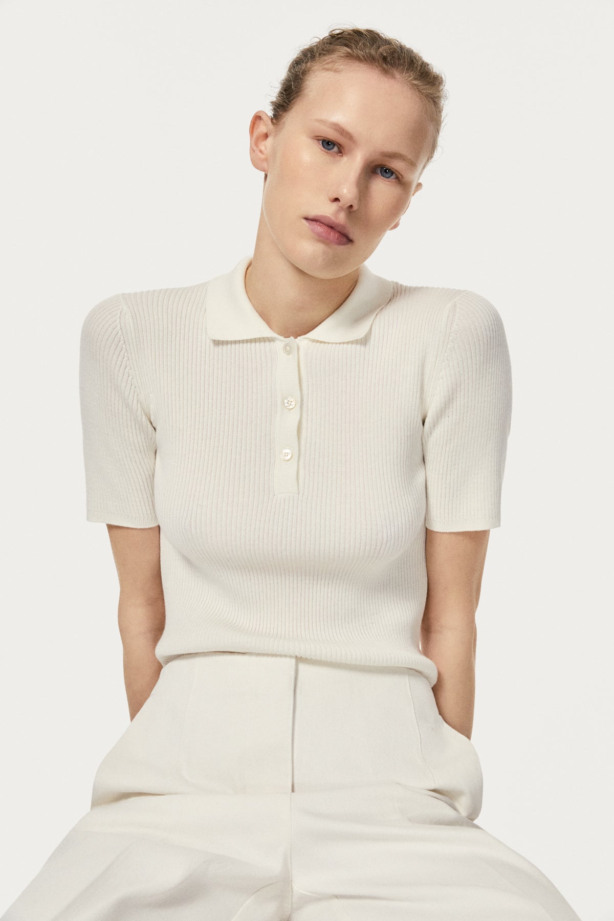 The Organic Cotton Ribbed Polo hay