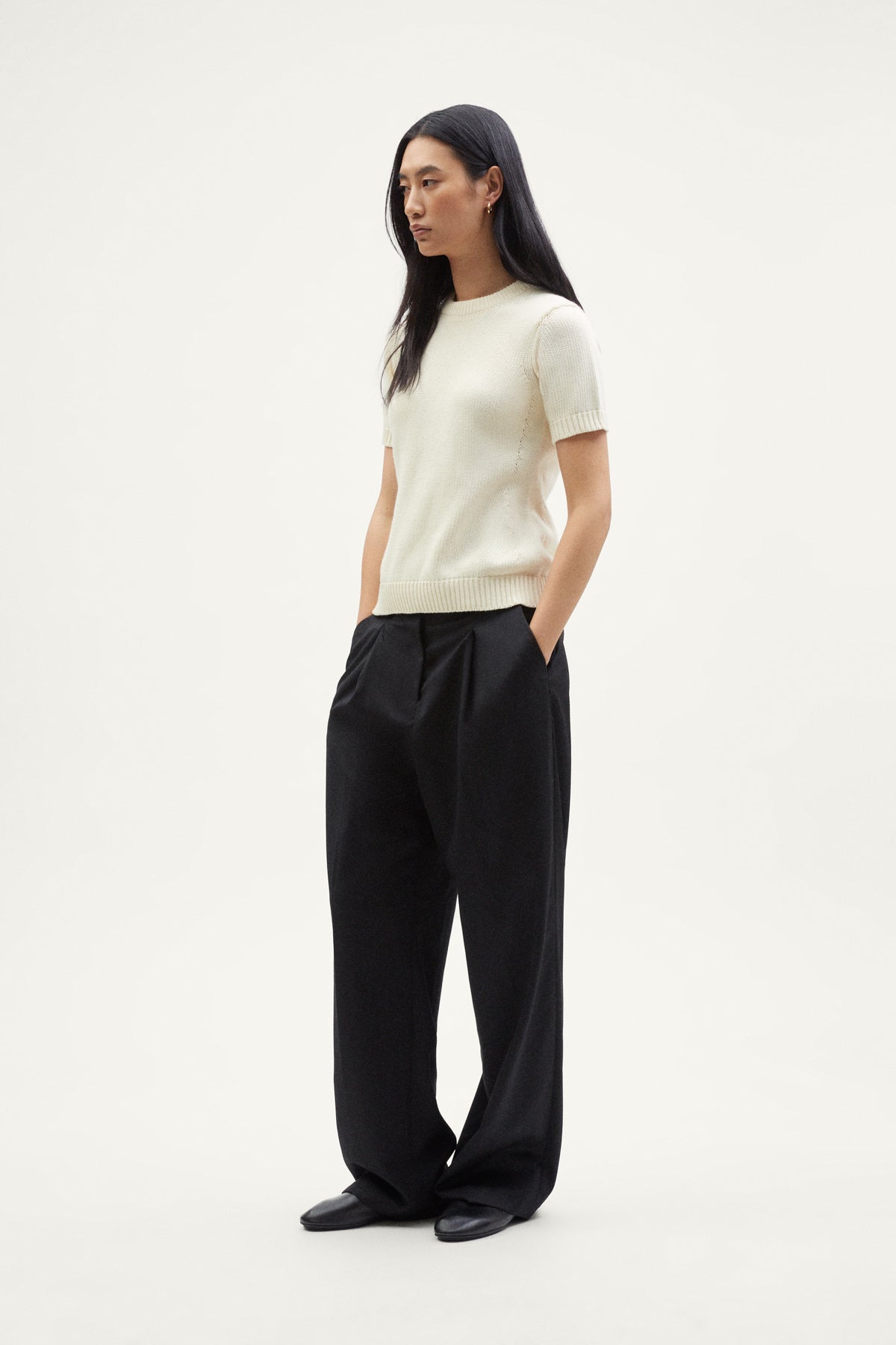 The Organic Cotton Tricot T-shirt milk white