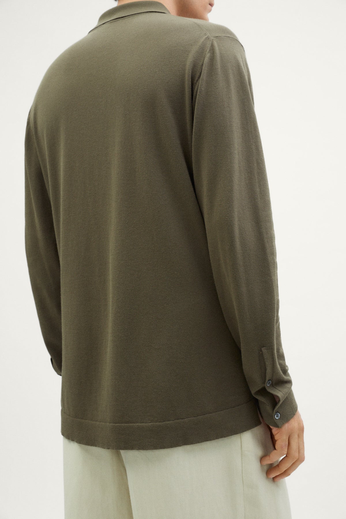 The Organic Cotton Knit Shirt green