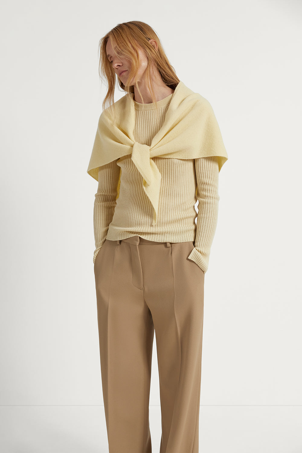 The Merino Wool Ribbed Sweater Ginger