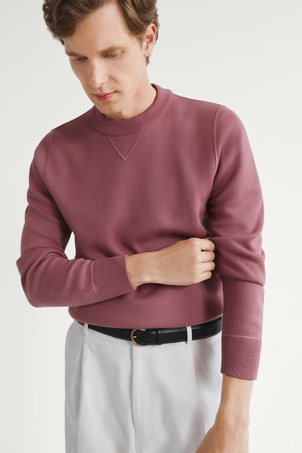 The Merino Wool Sweatshirt Mauve