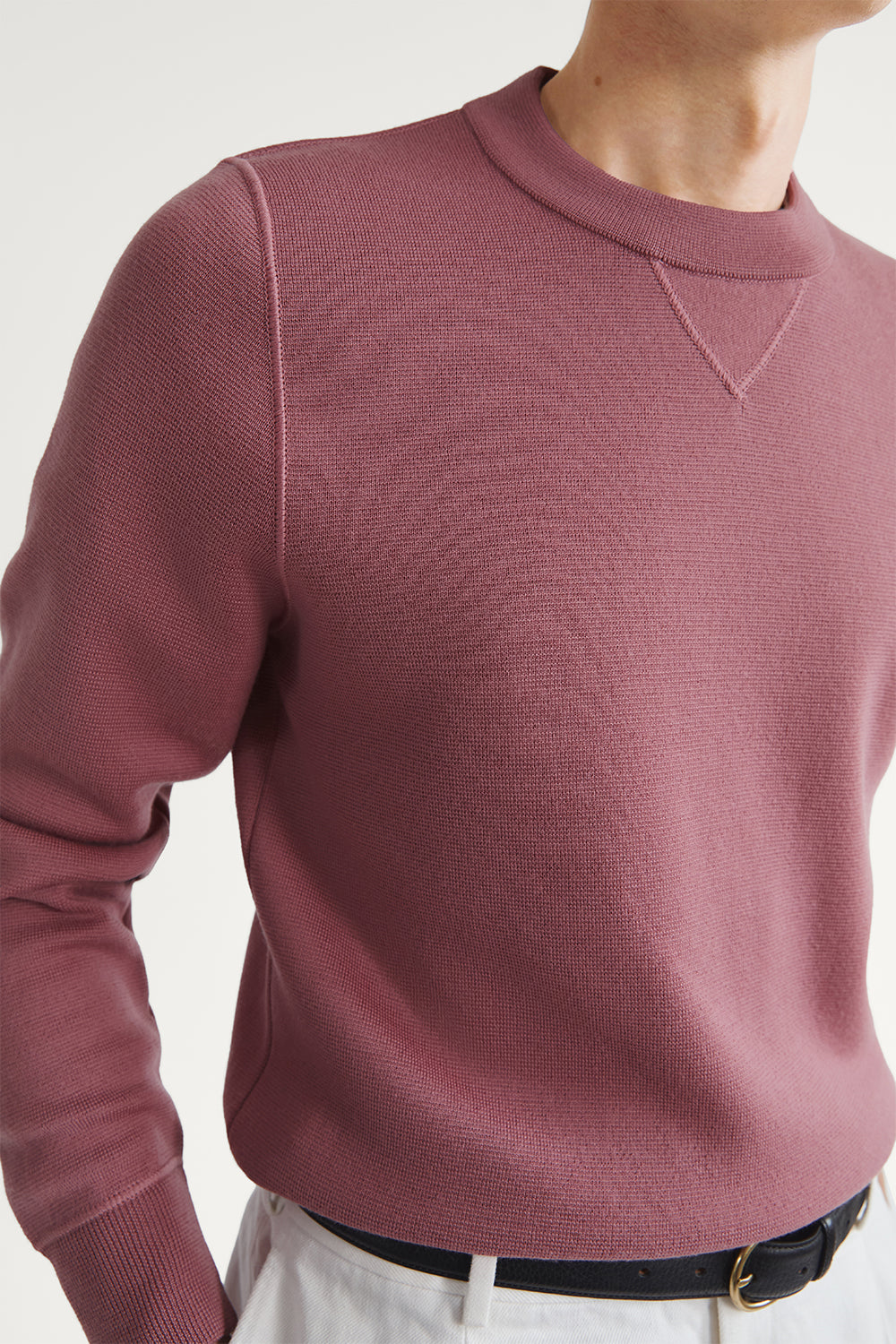 The Merino Wool Sweatshirt Mauve