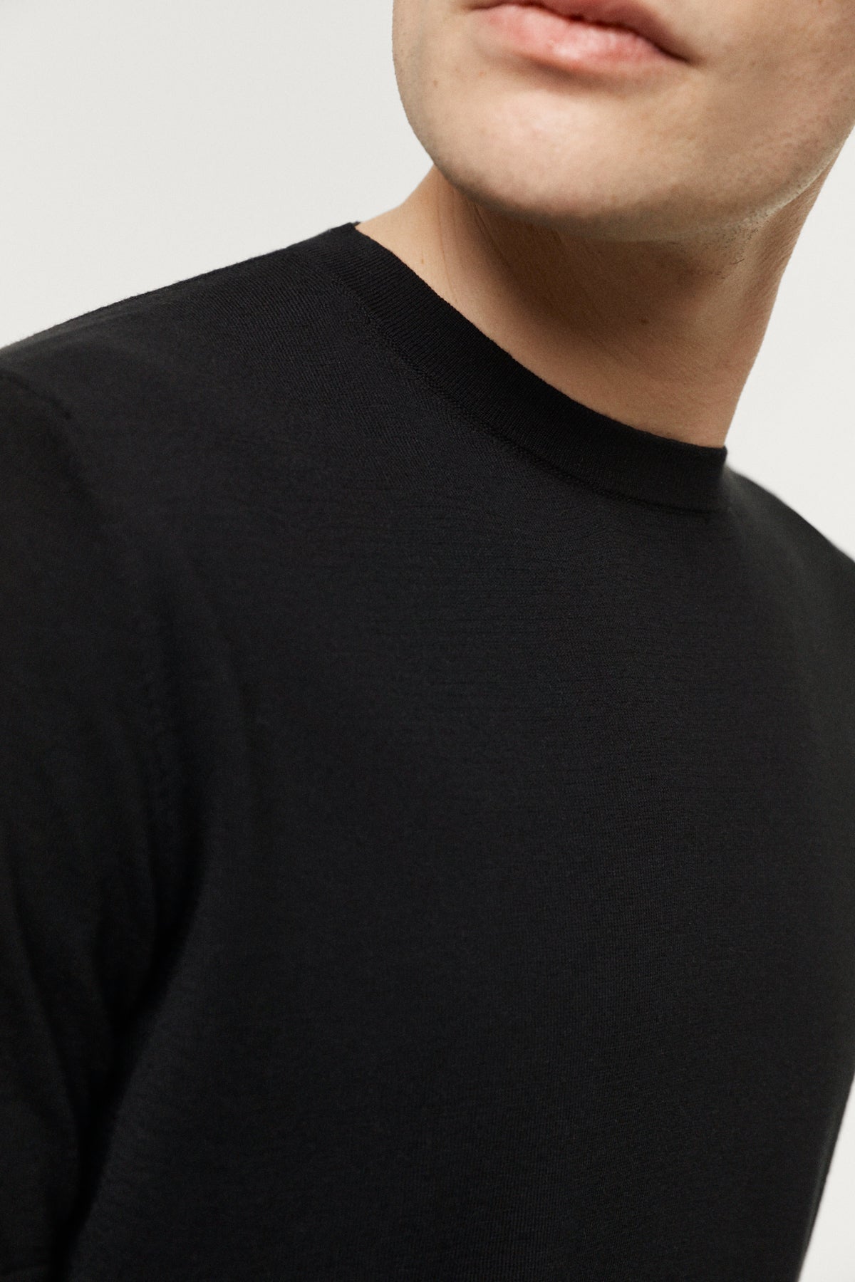 The Ultrasoft Wool T-Shirt black