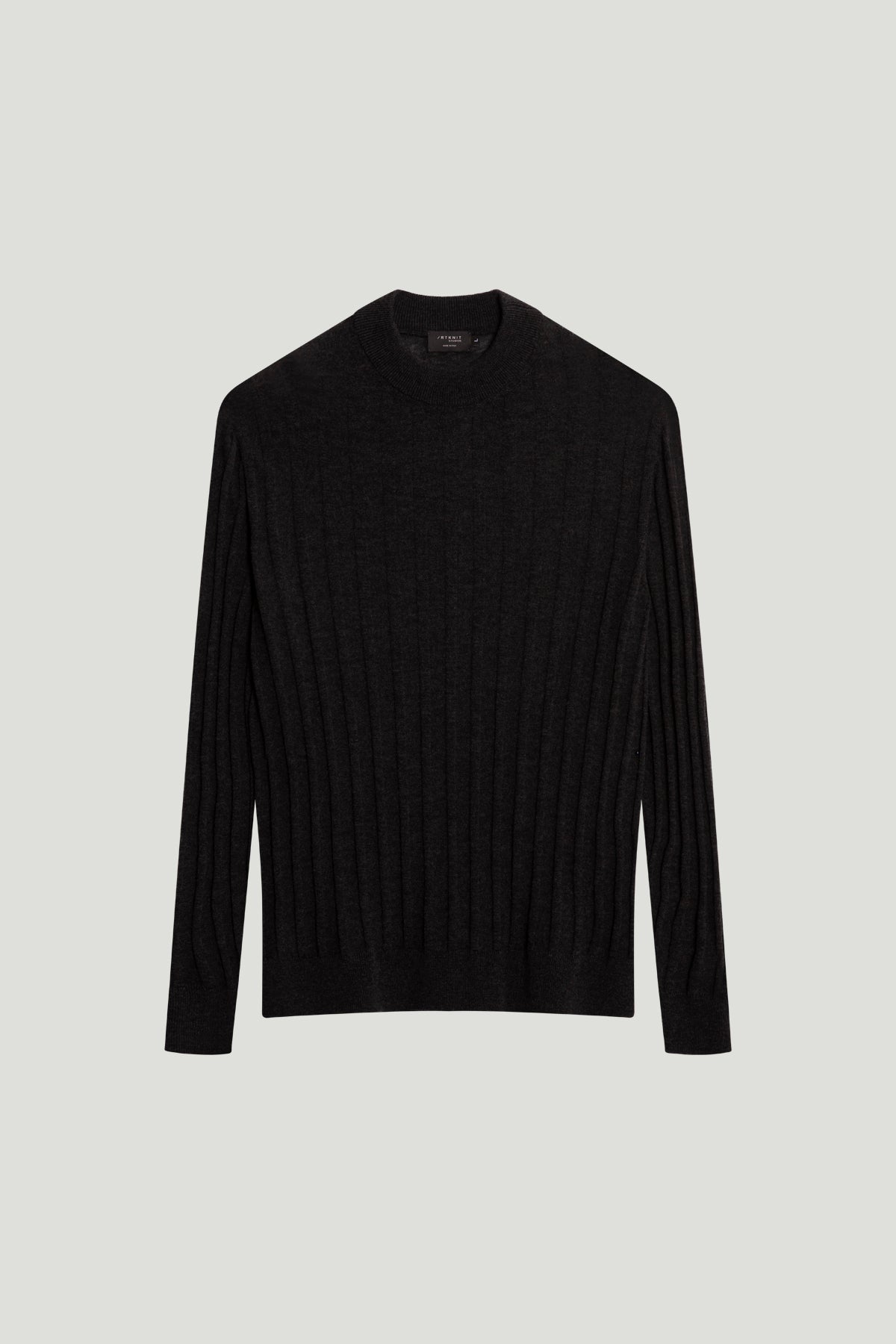The Ultrasoft Ribbed Mock-neck - Grey
