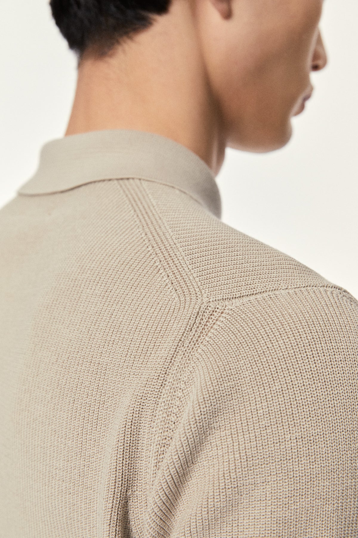 The Organic Cotton Ribbed Polo Shirt hay