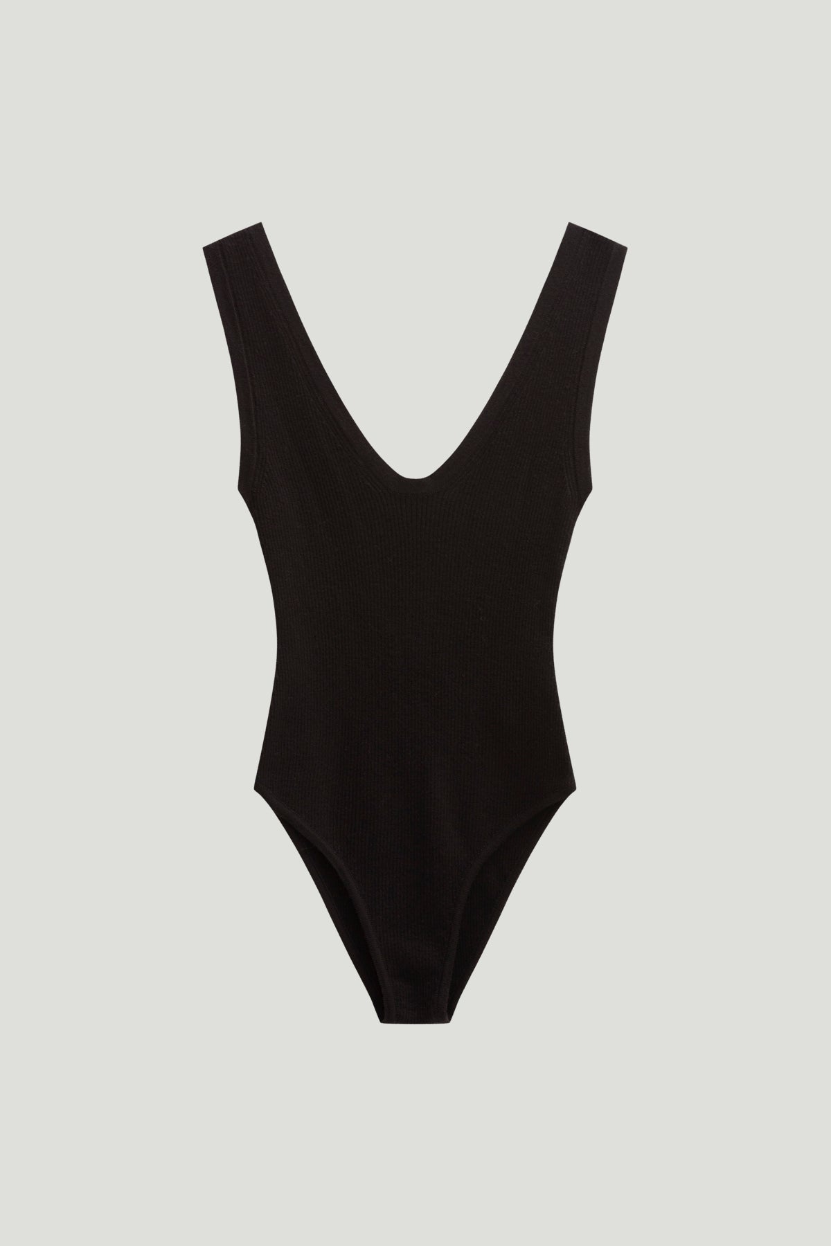 The Ultrasoft wool Ribbed Body - balck