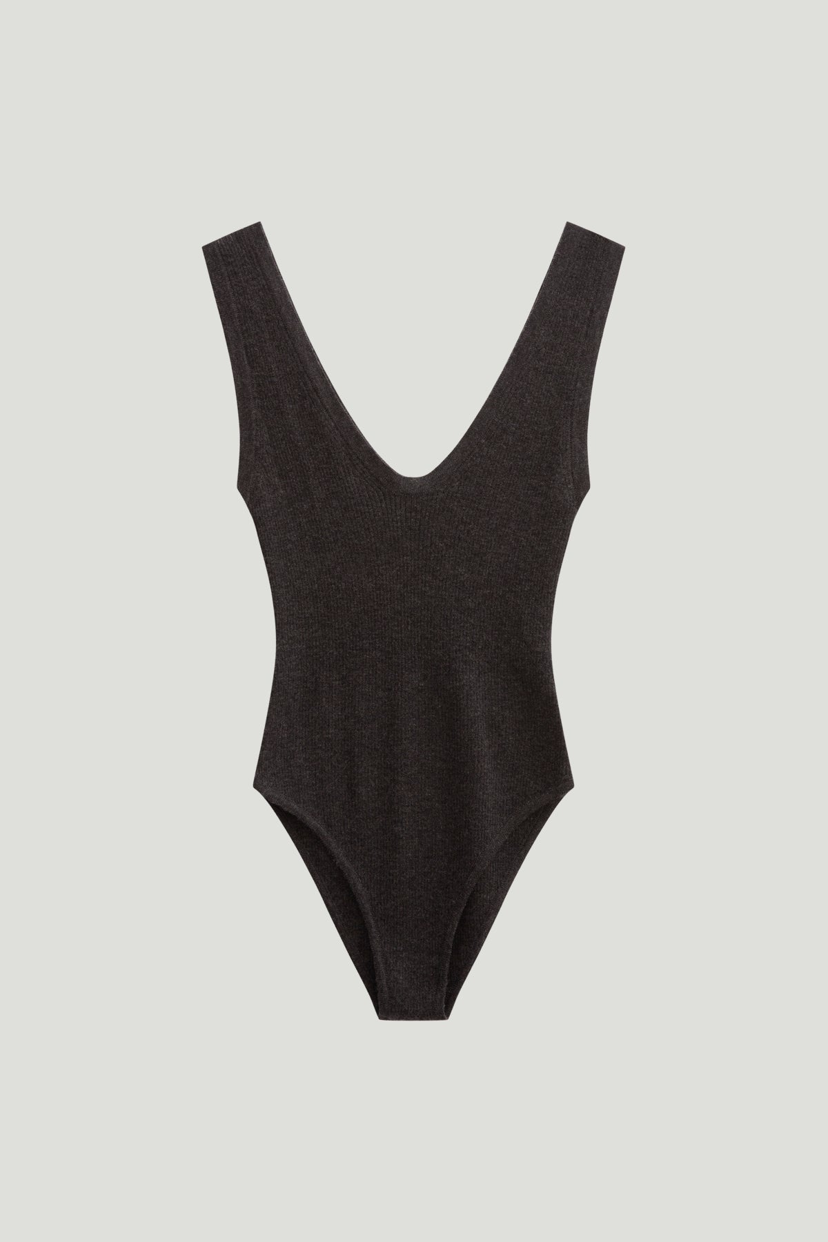 The Ultrasoft wool Ribbed Body - Grey