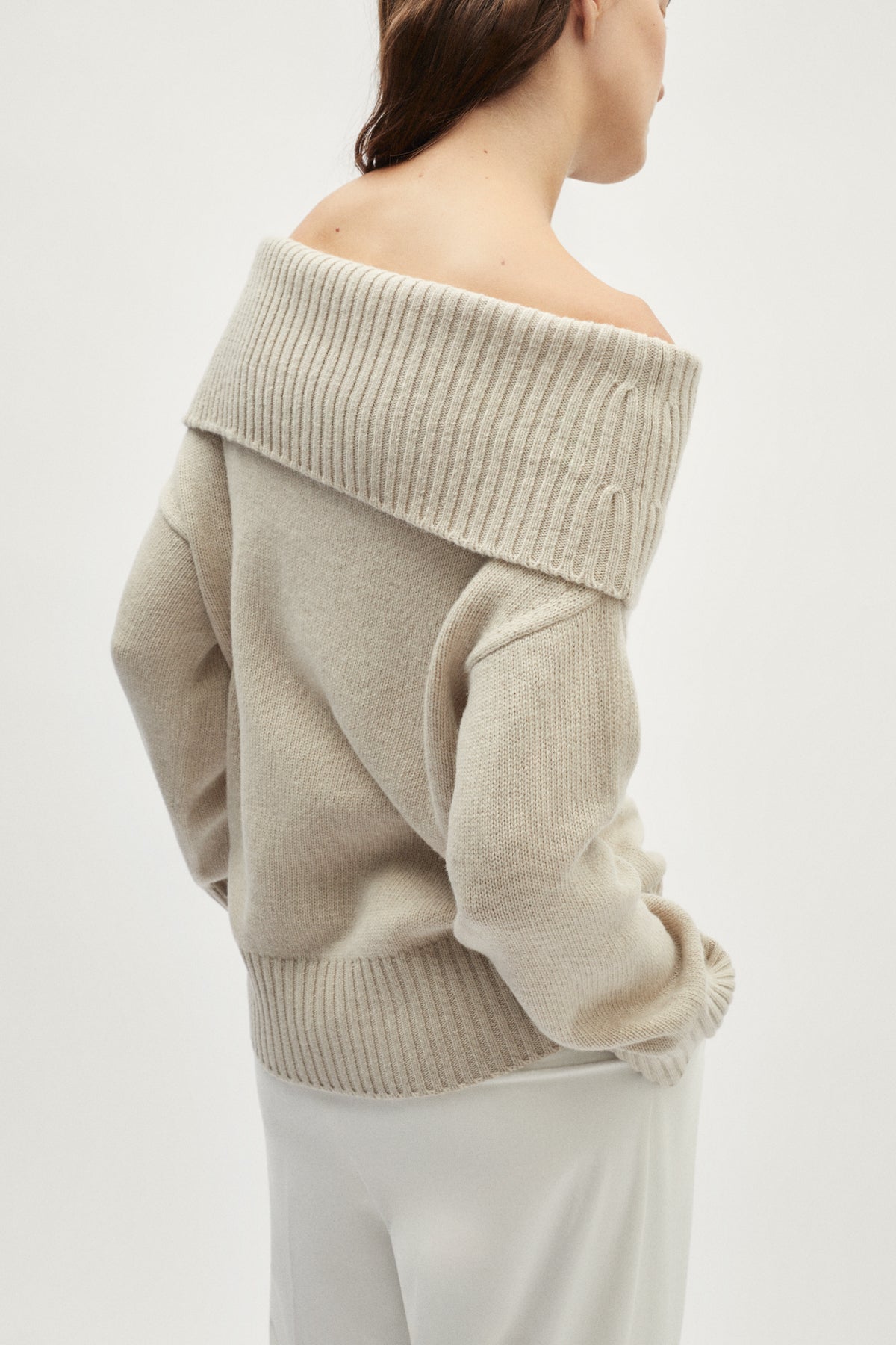 The Woolen Evening Top - ecru