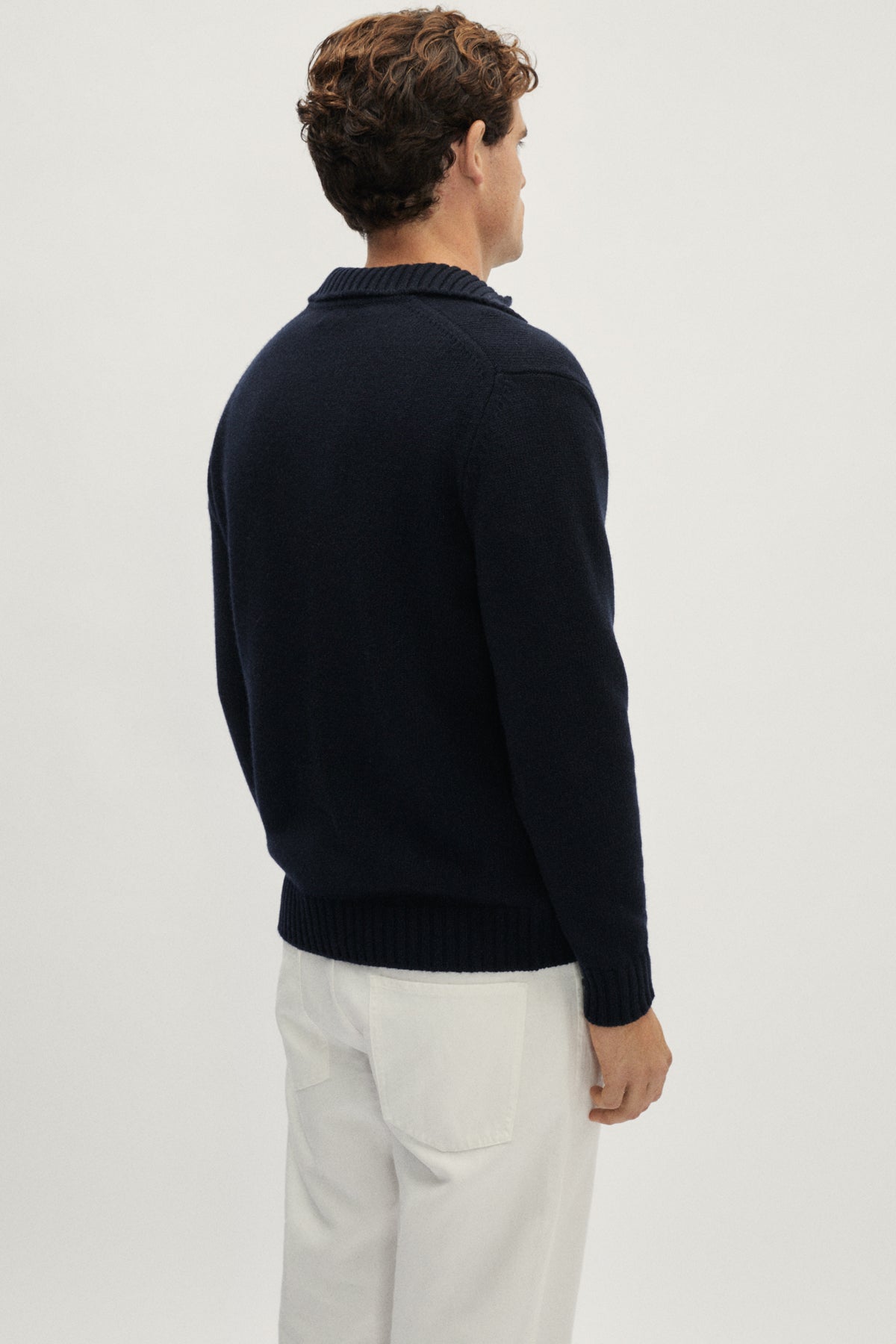 The Woolen Polo - blue navy