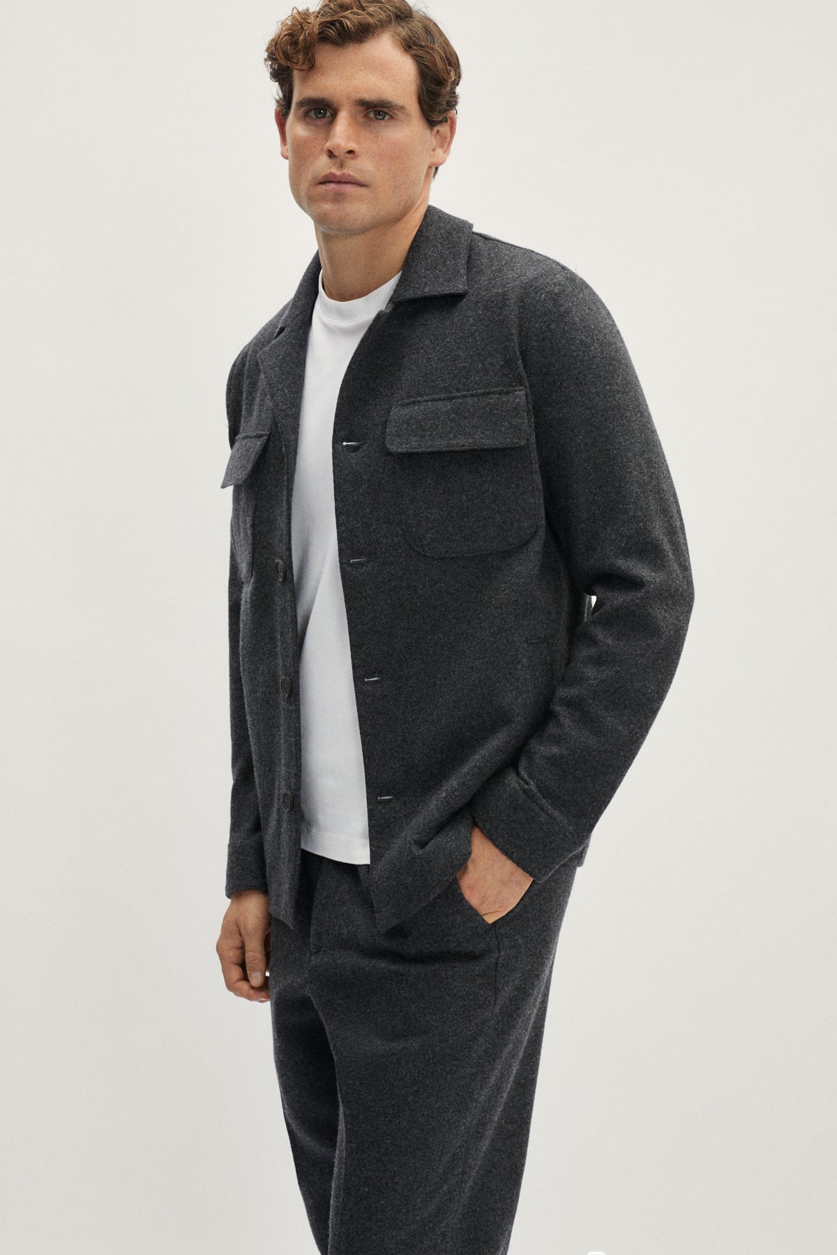 The Woolen Overshirt - grey