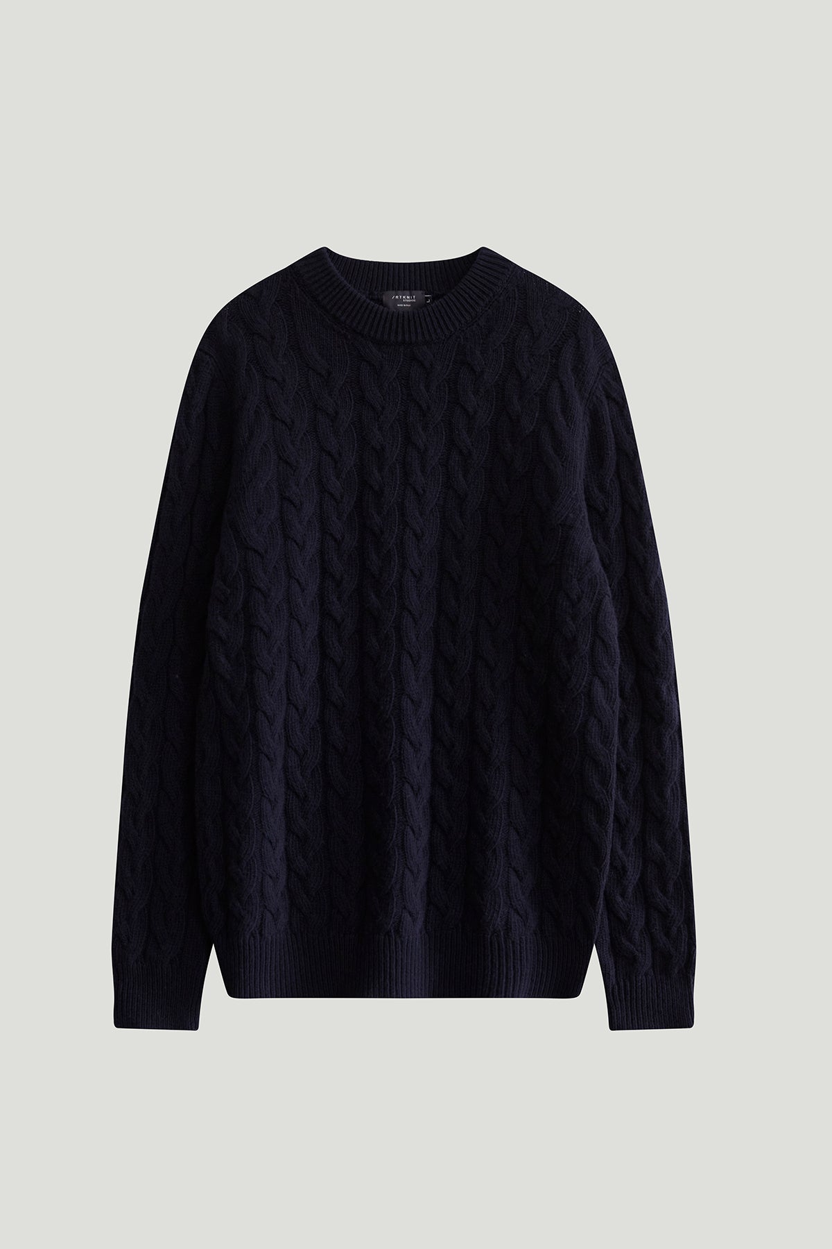 The Woolen Aran Sweater - blue
