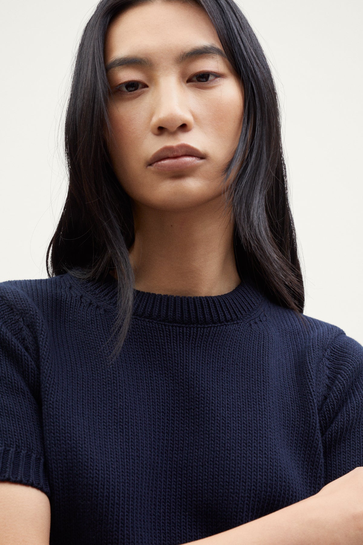 The Organic Cotton Tricot T-shirt deep blue