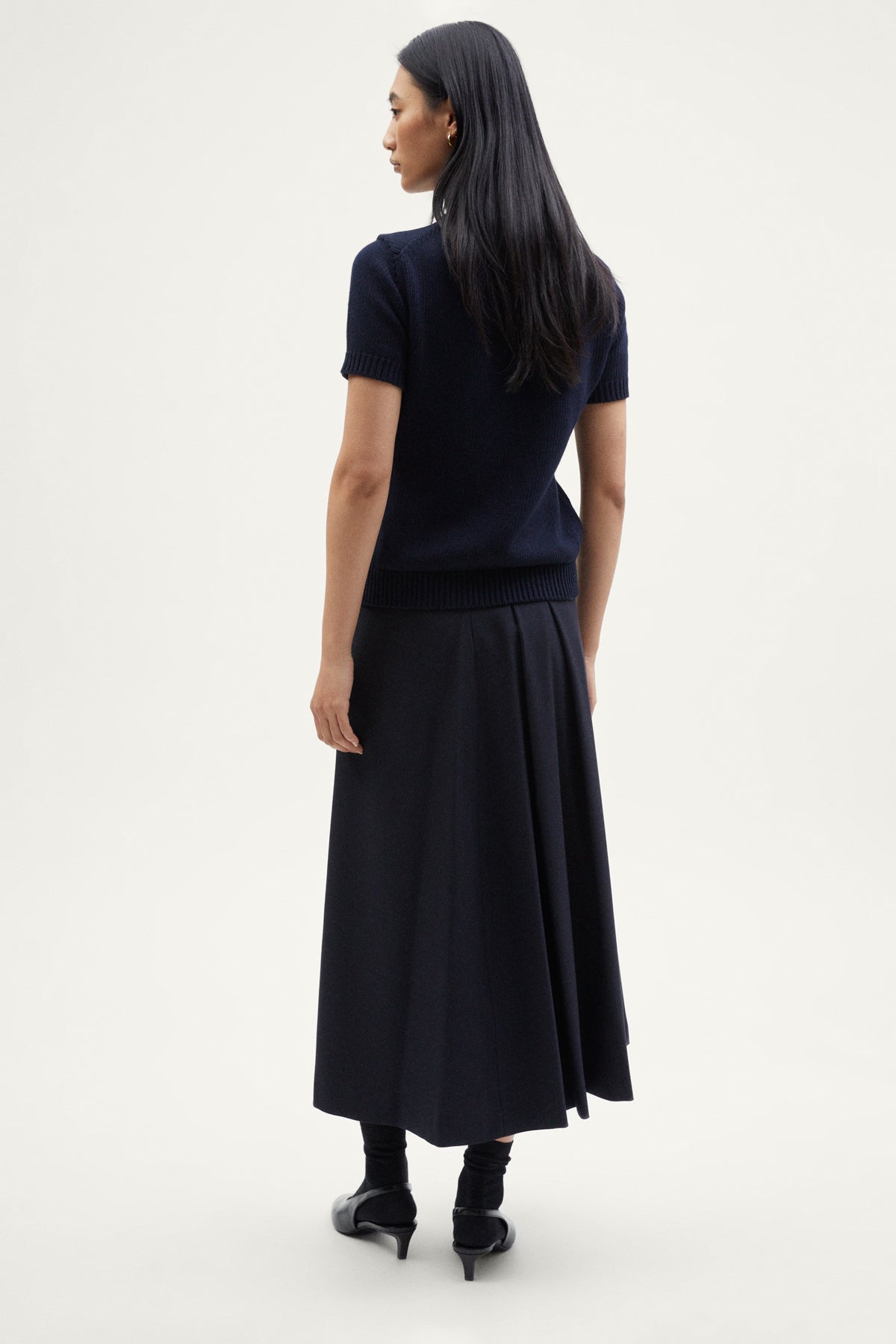 The Organic Cotton Tricot T-shirt deep blue