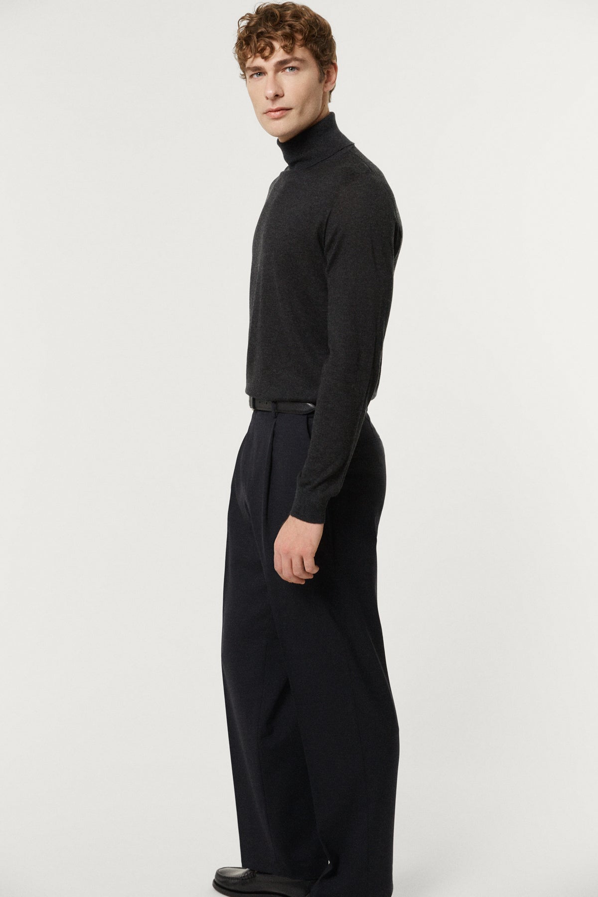 The Ultrasoft Roll-Neck Sweater dark grey