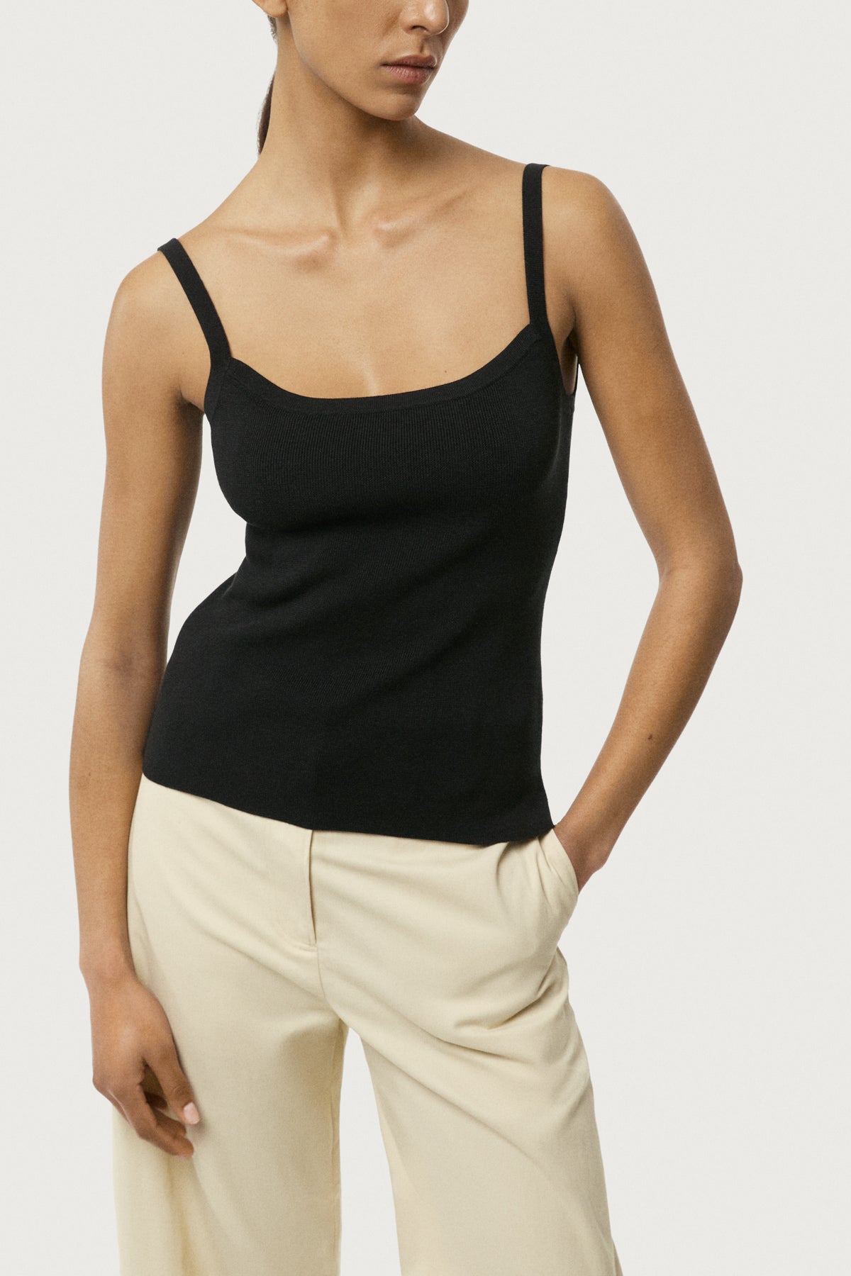 The Organic Cotton Spaghetti Tank Top
