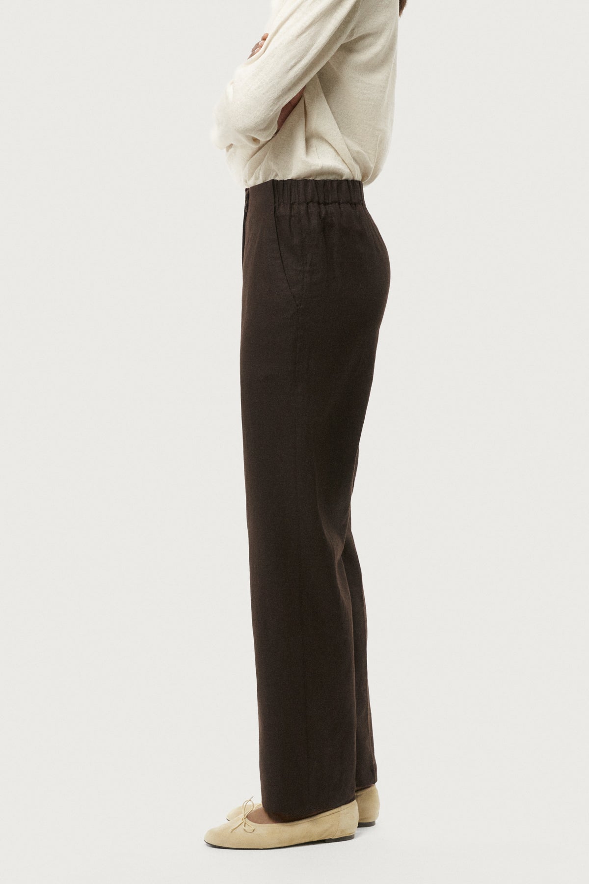 Le Pantalon ample en Pur Lin