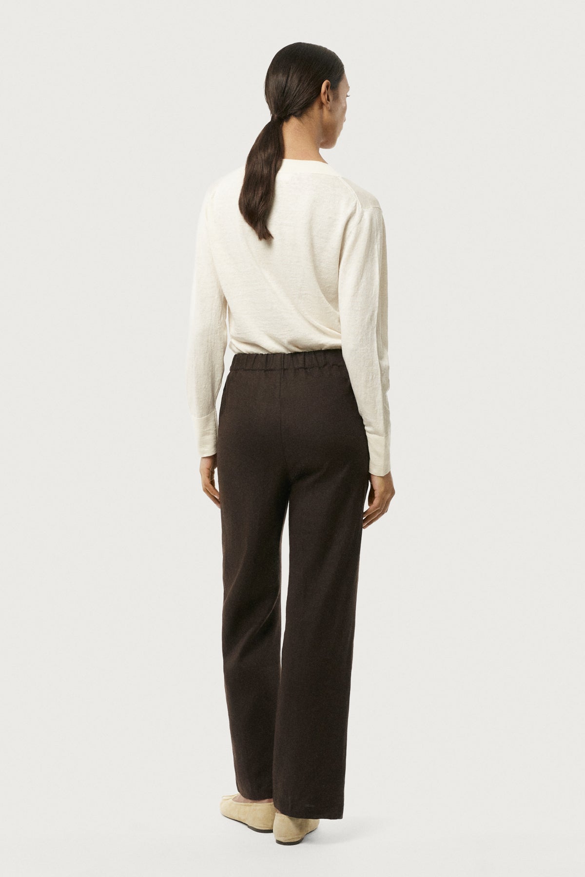 Le Pantalon ample en Pur Lin