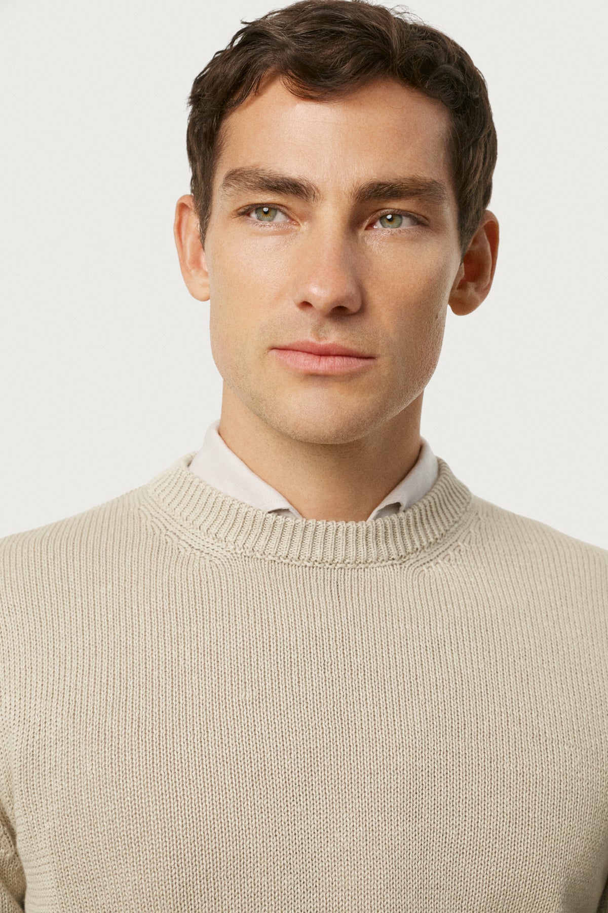 The Linen Cotton Crewneck Hay