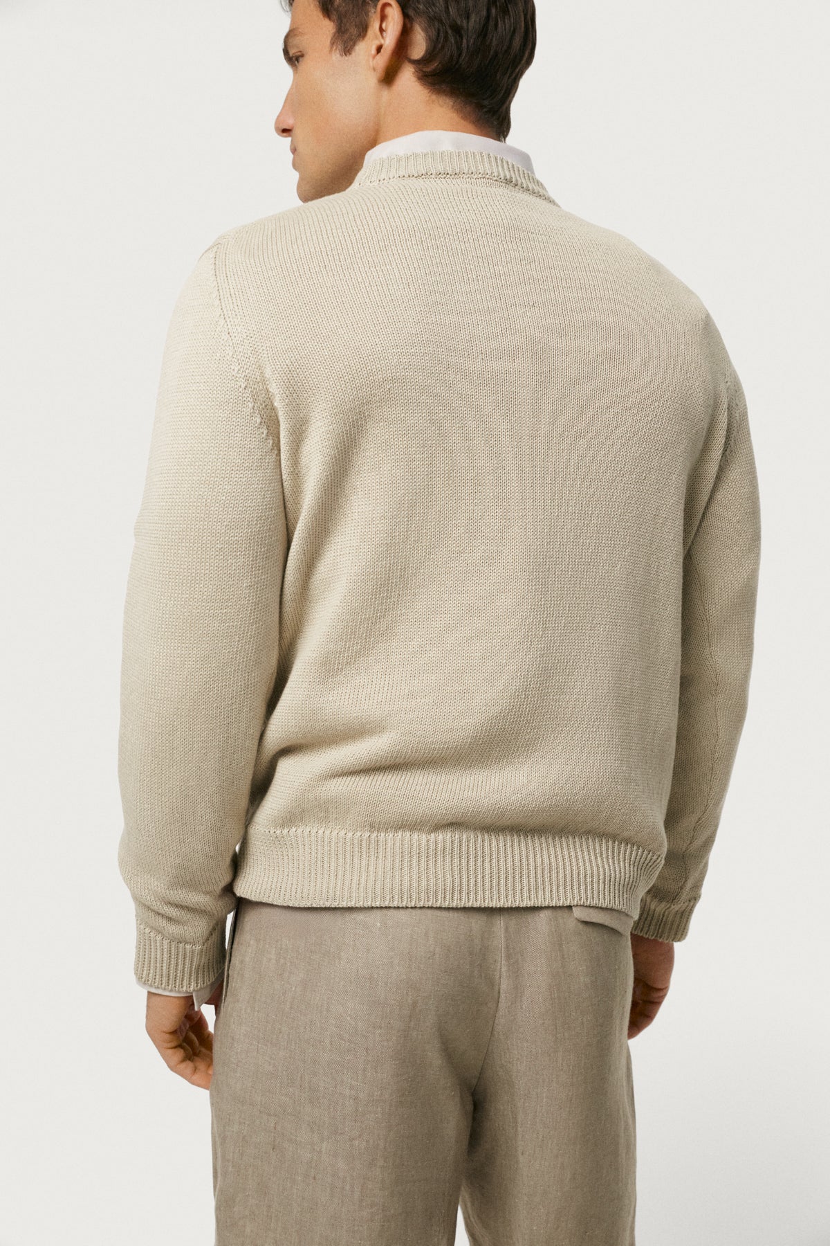 The Linen Cotton Crewneck Hay
