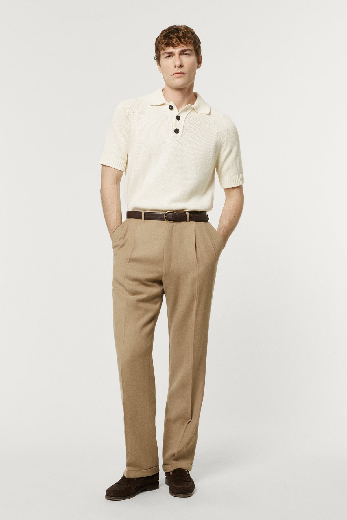 Kurzärmeliges Trikot-Poloshirt aus Bio-Baumwolle