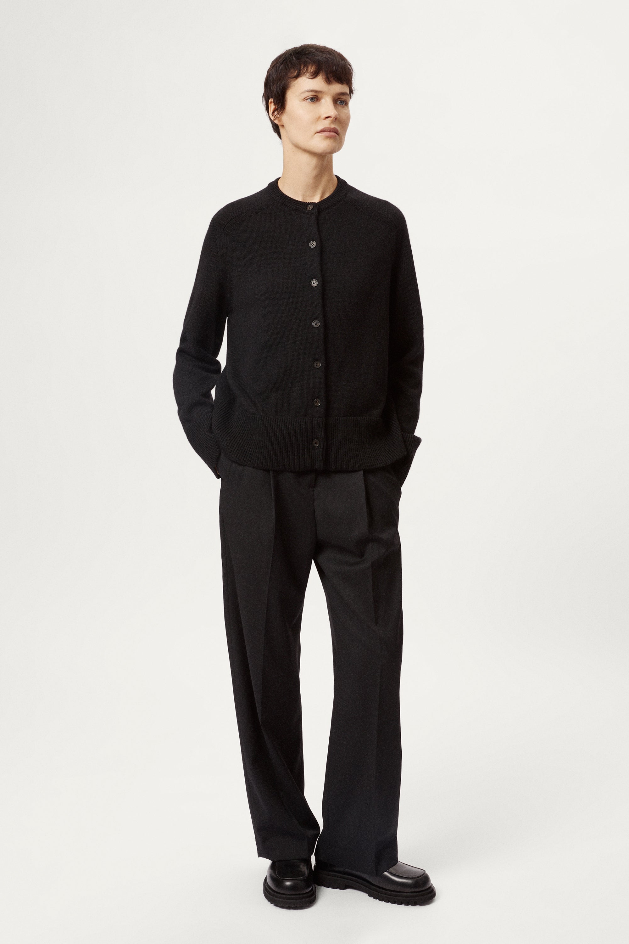 Boxy-Cardigan aus Merinowolle
