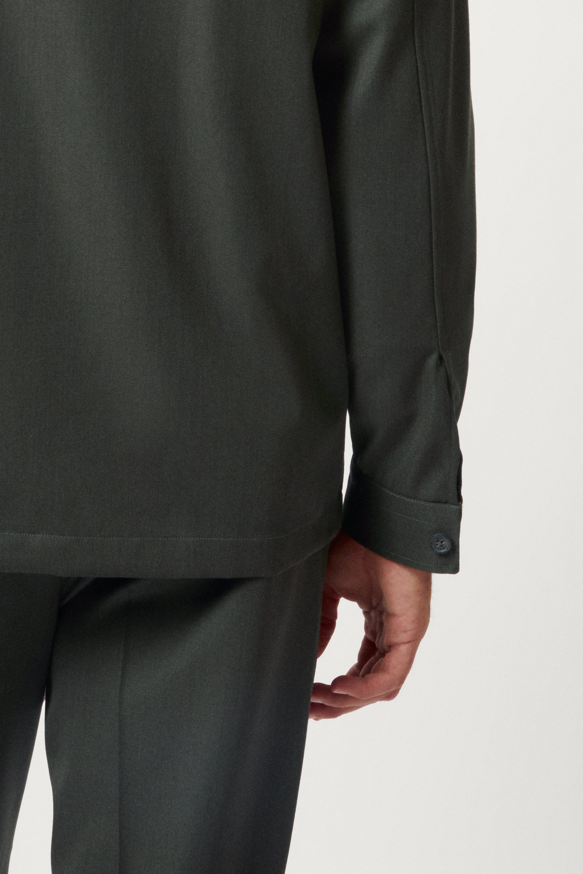 Overshirt in Twill di Lana