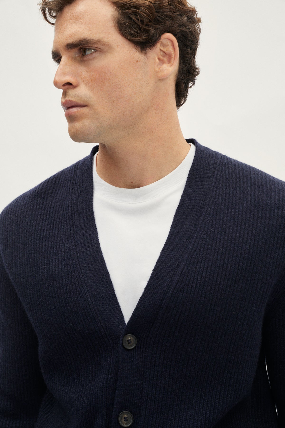 The ReCashmere Cardigan - blue