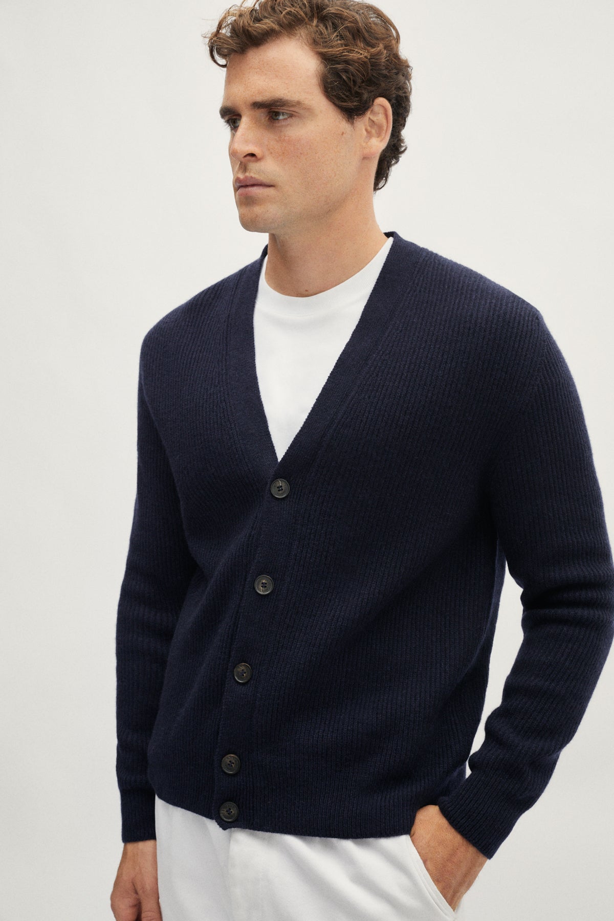 The ReCashmere Cardigan - blue