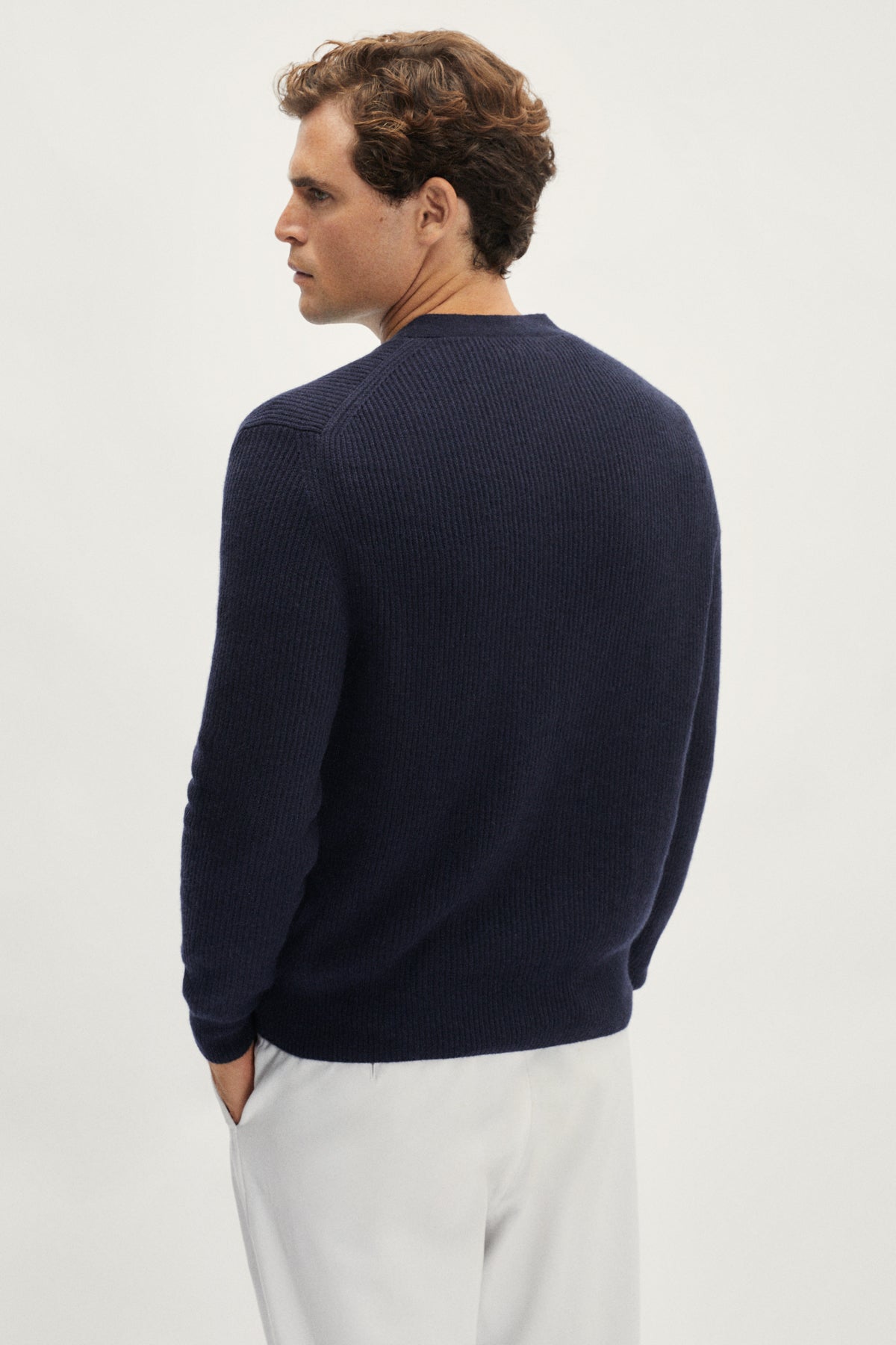 The ReCashmere Cardigan - blue