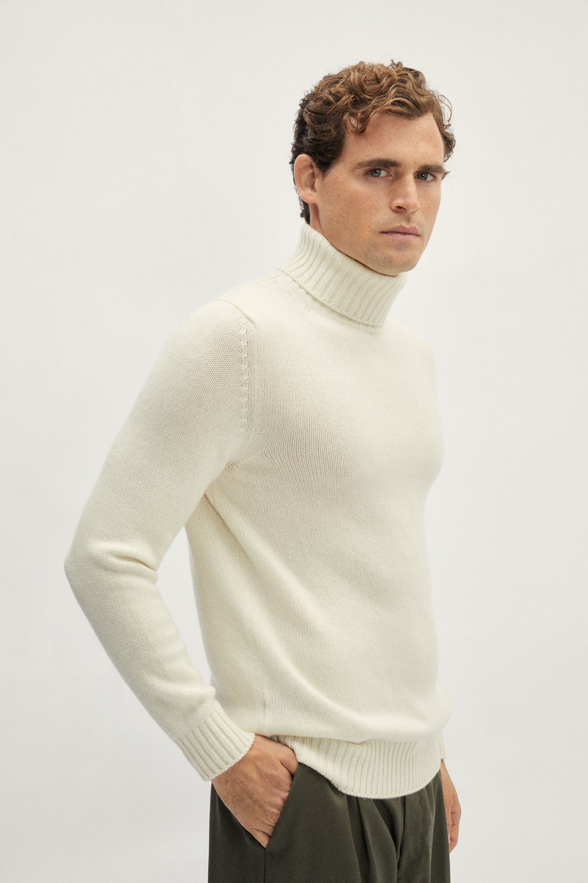 The ReCashmere High Neck - Ivory
