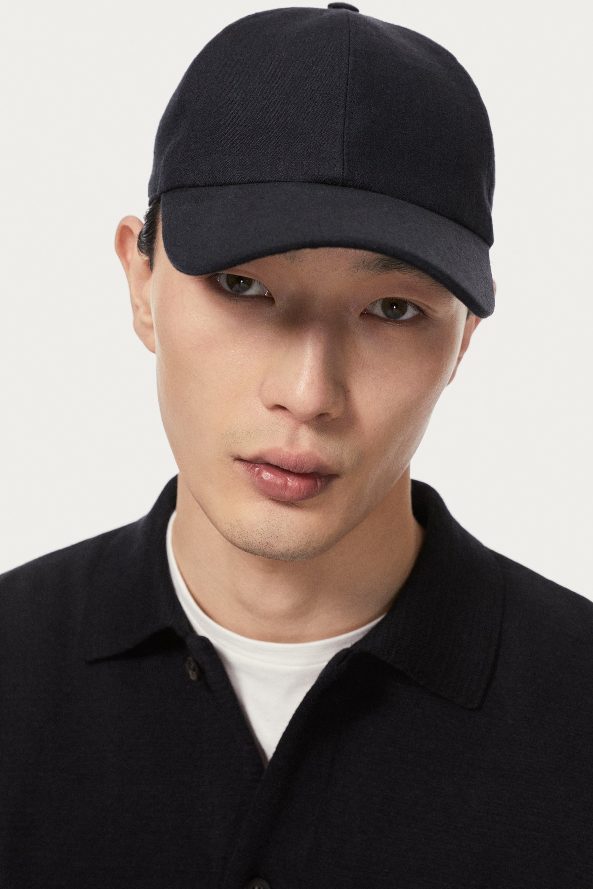 The Linen Twill Baseball Hat - dark blue