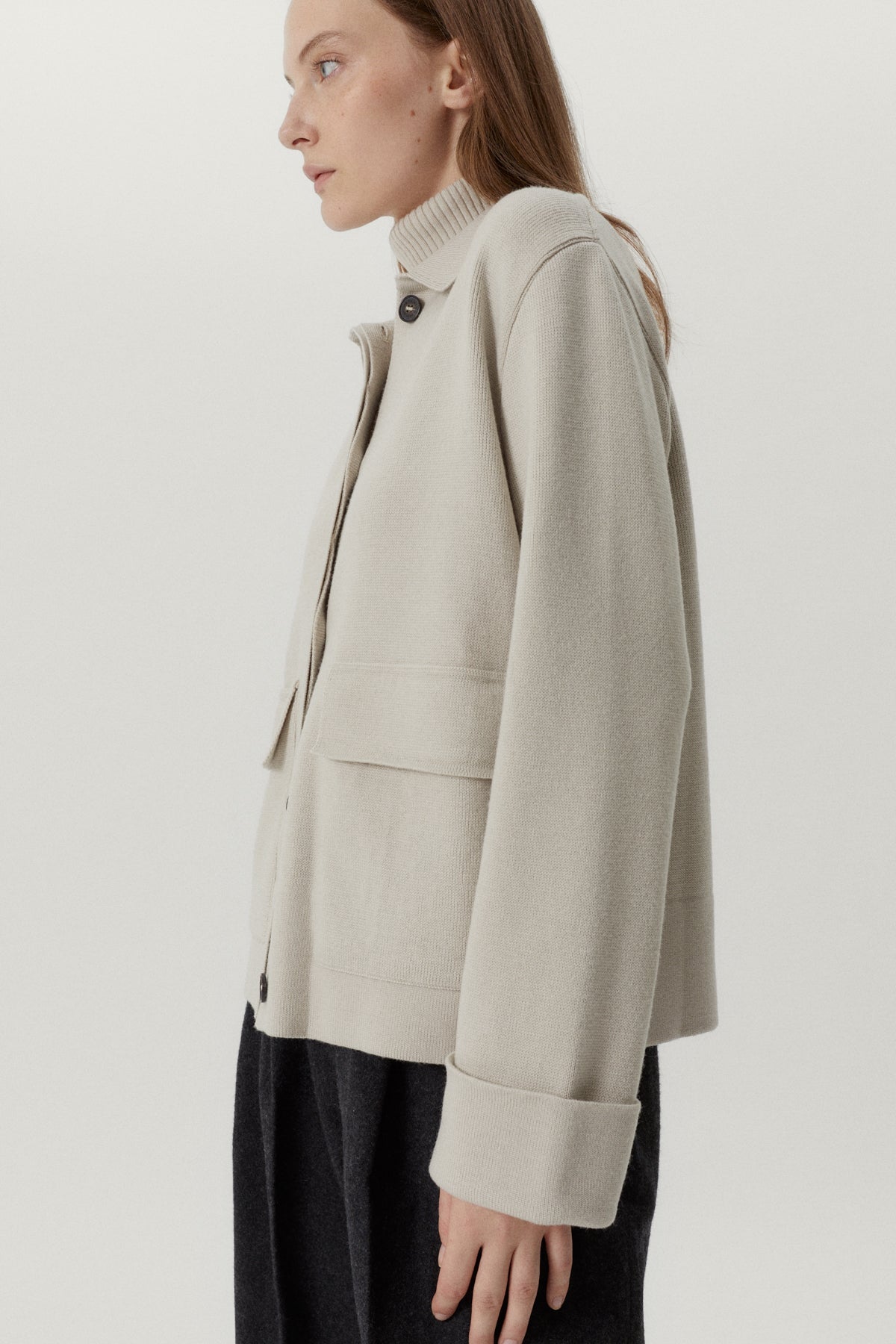 the merino wool jacket pearl