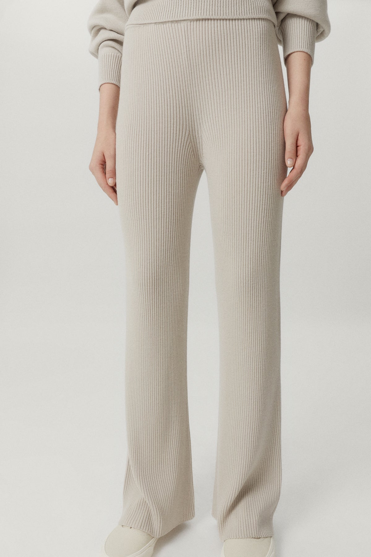 the merino wool ribbed pants x pearl