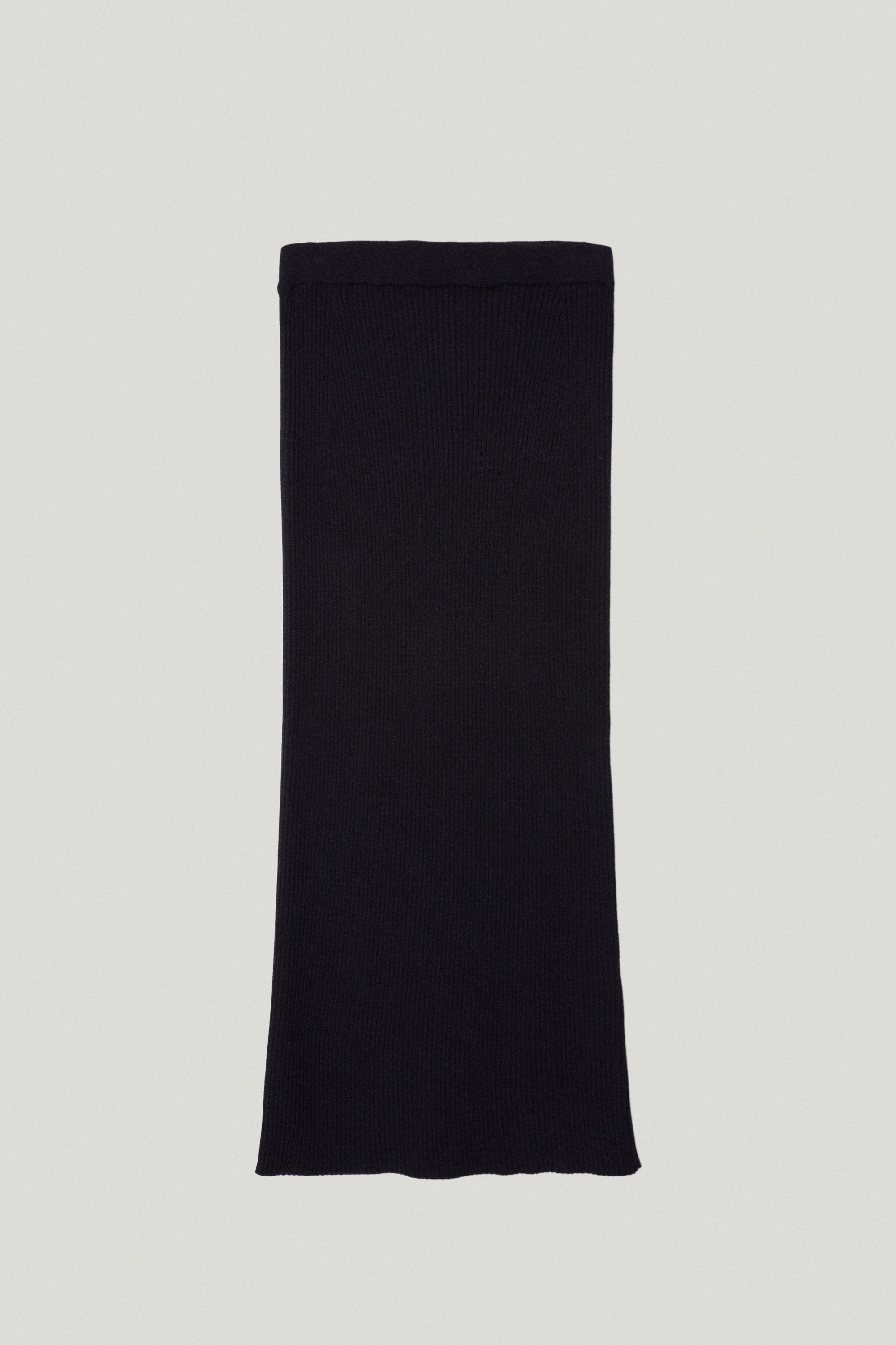 the merino wool ribbed skirt oxford blue