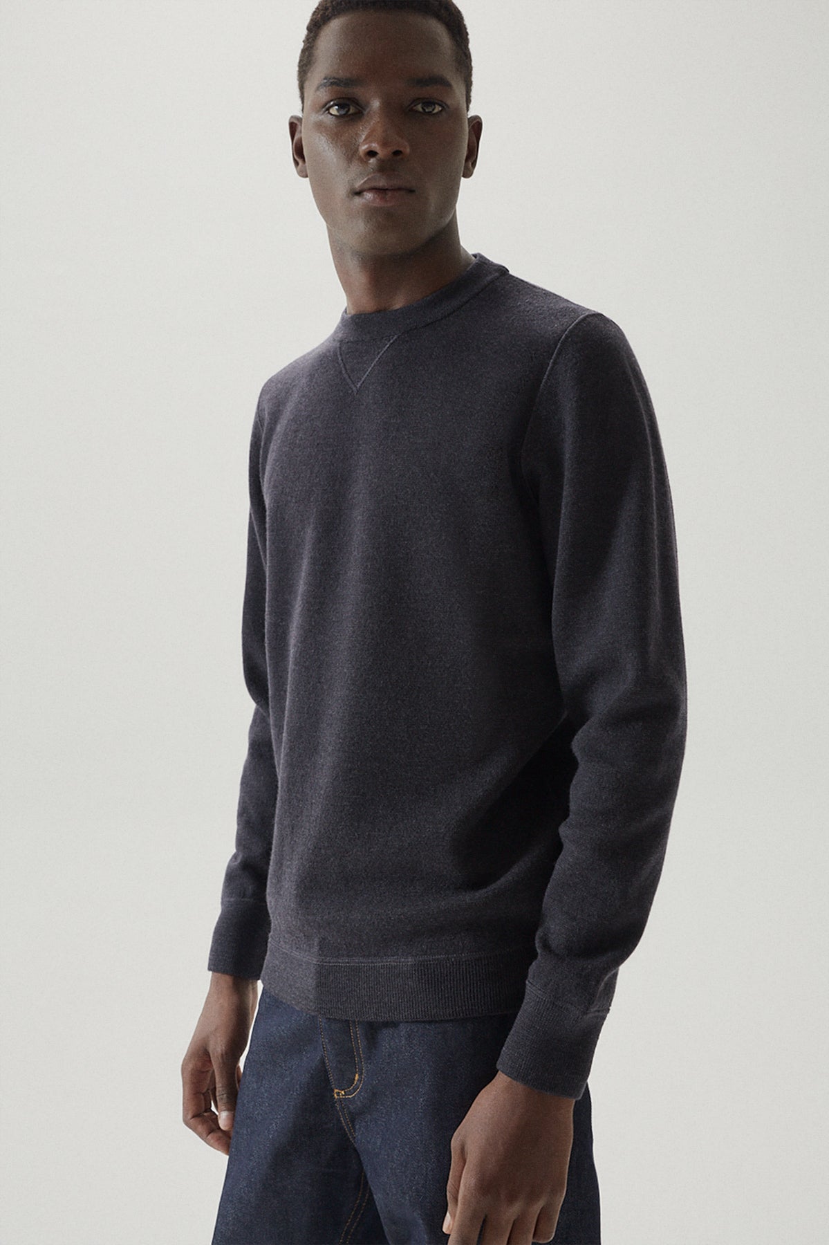 Le sweat-shirt en laine mérinos