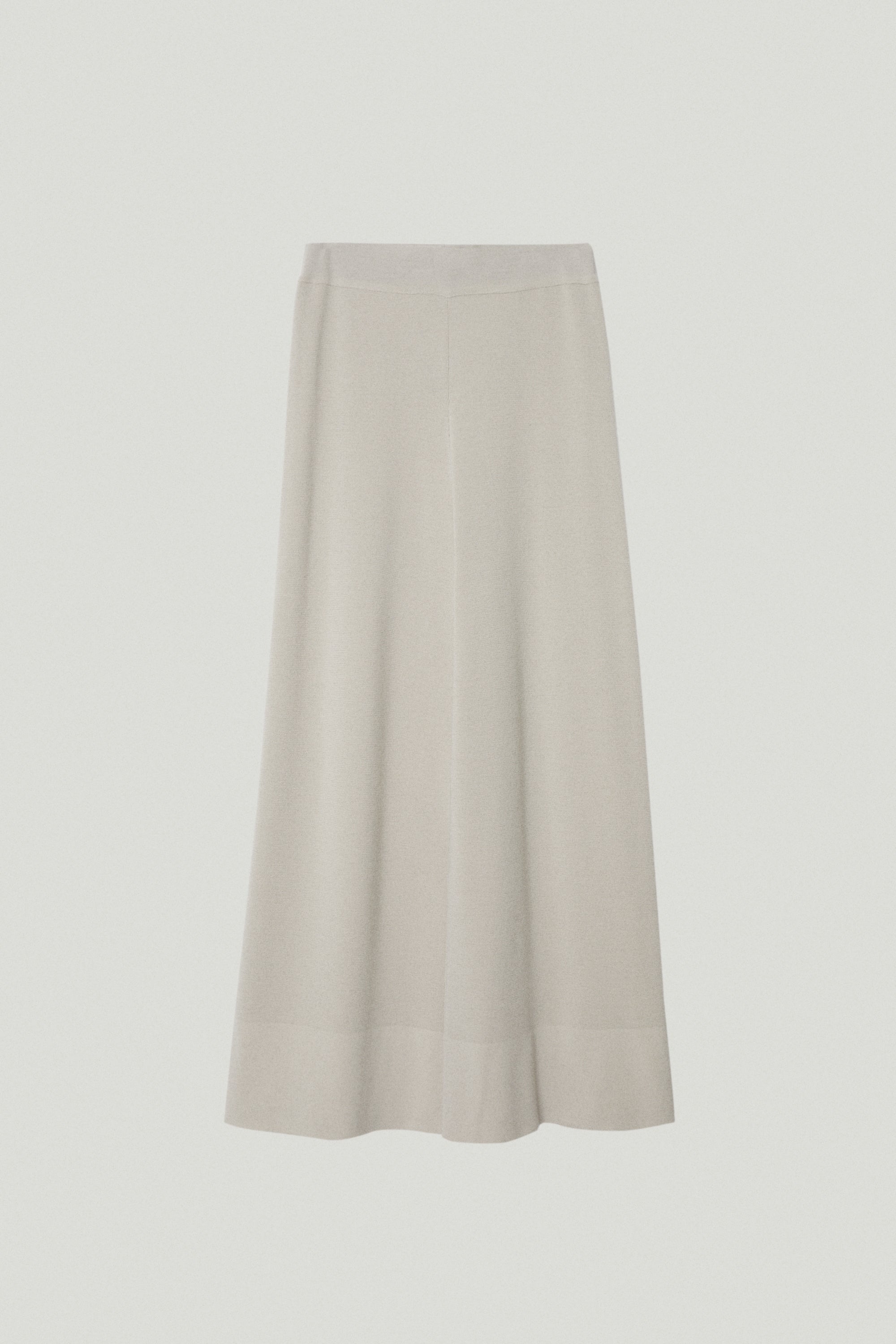 the merino wool wide leg pants pearl