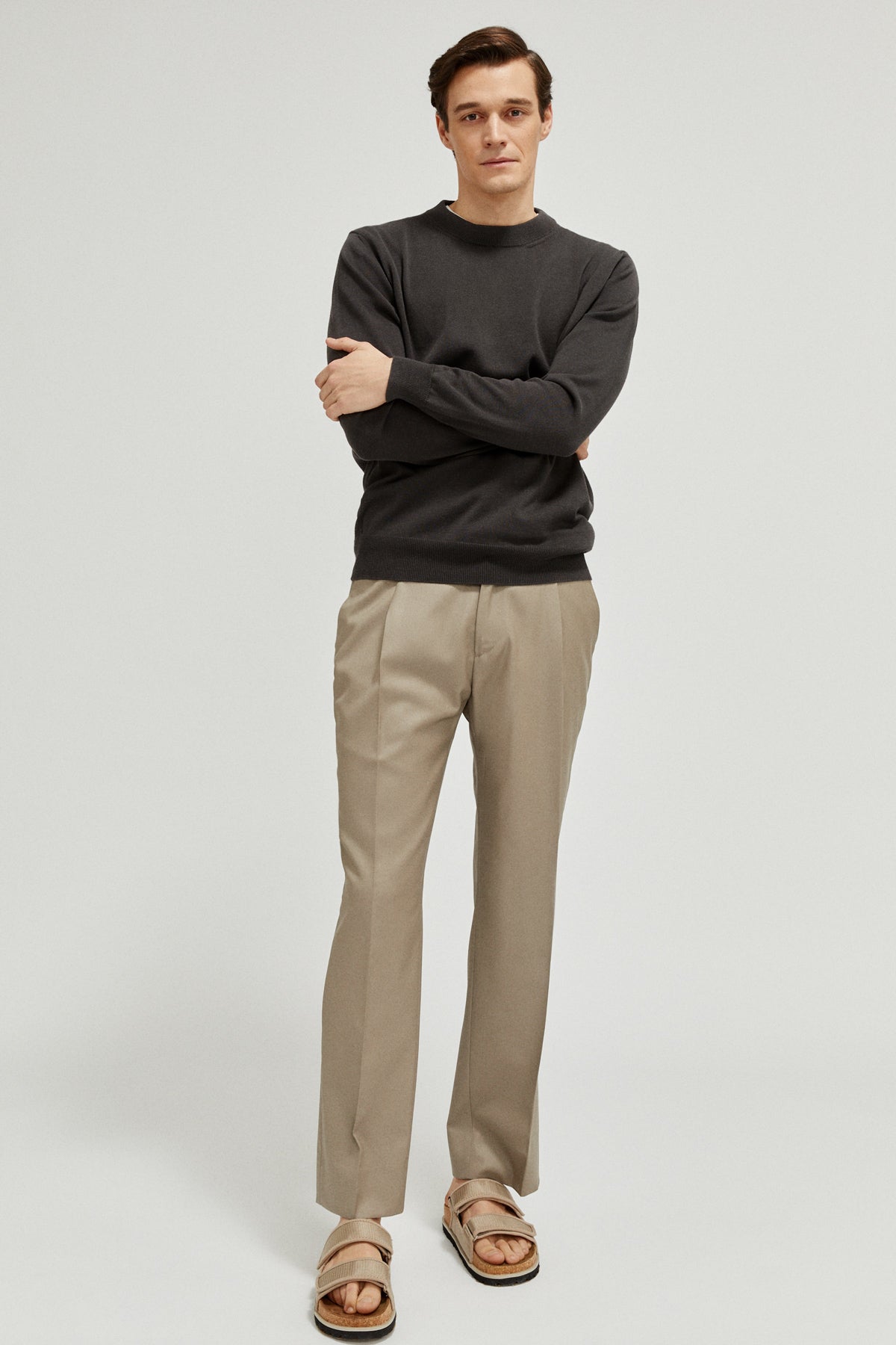 The Organic Cotton Knit T-Shirt graphite