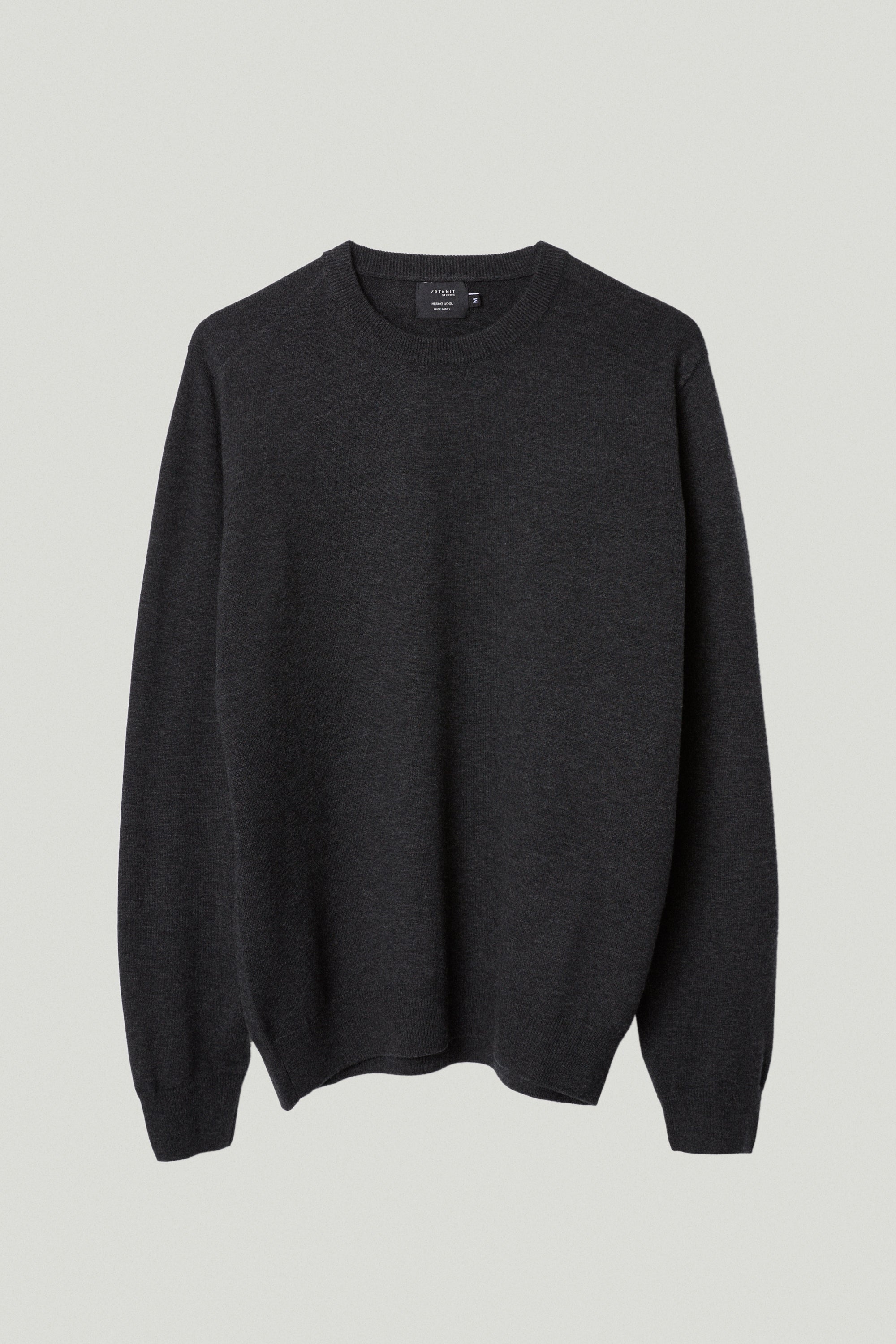the ultrasoft round neck sweater anthracite melange
