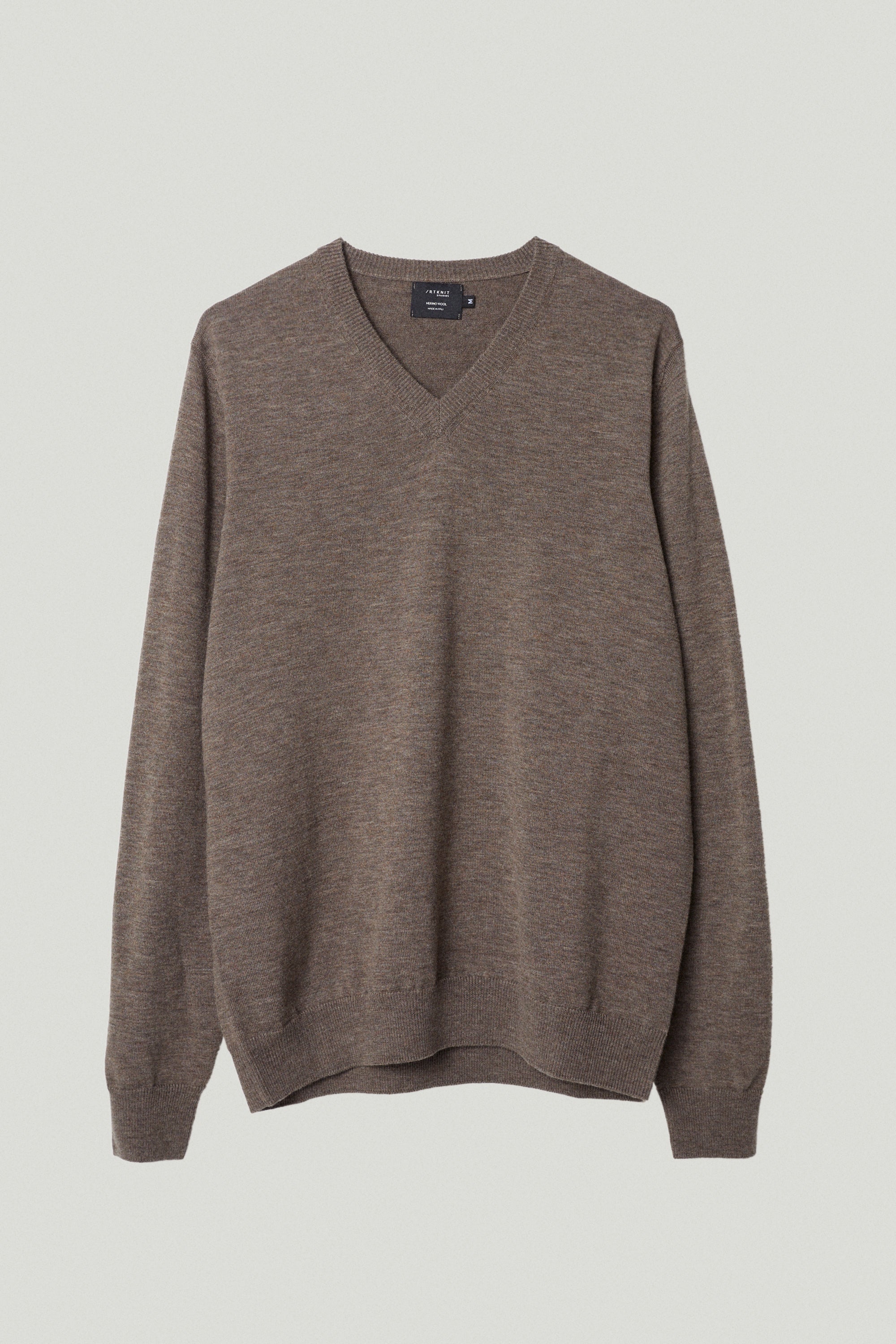 the ultrasoft v neck sweater brown melange