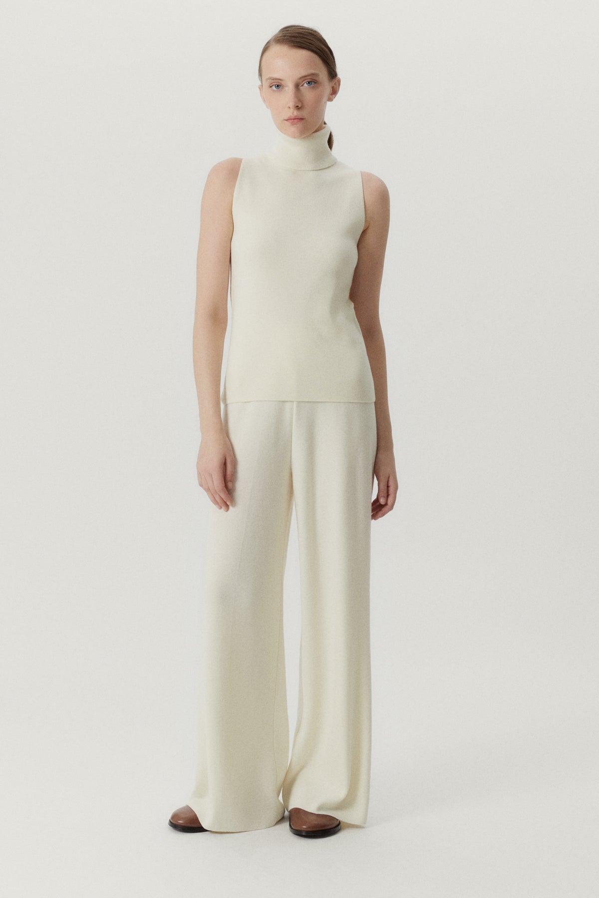 the ultrasoft wool a line top natural white