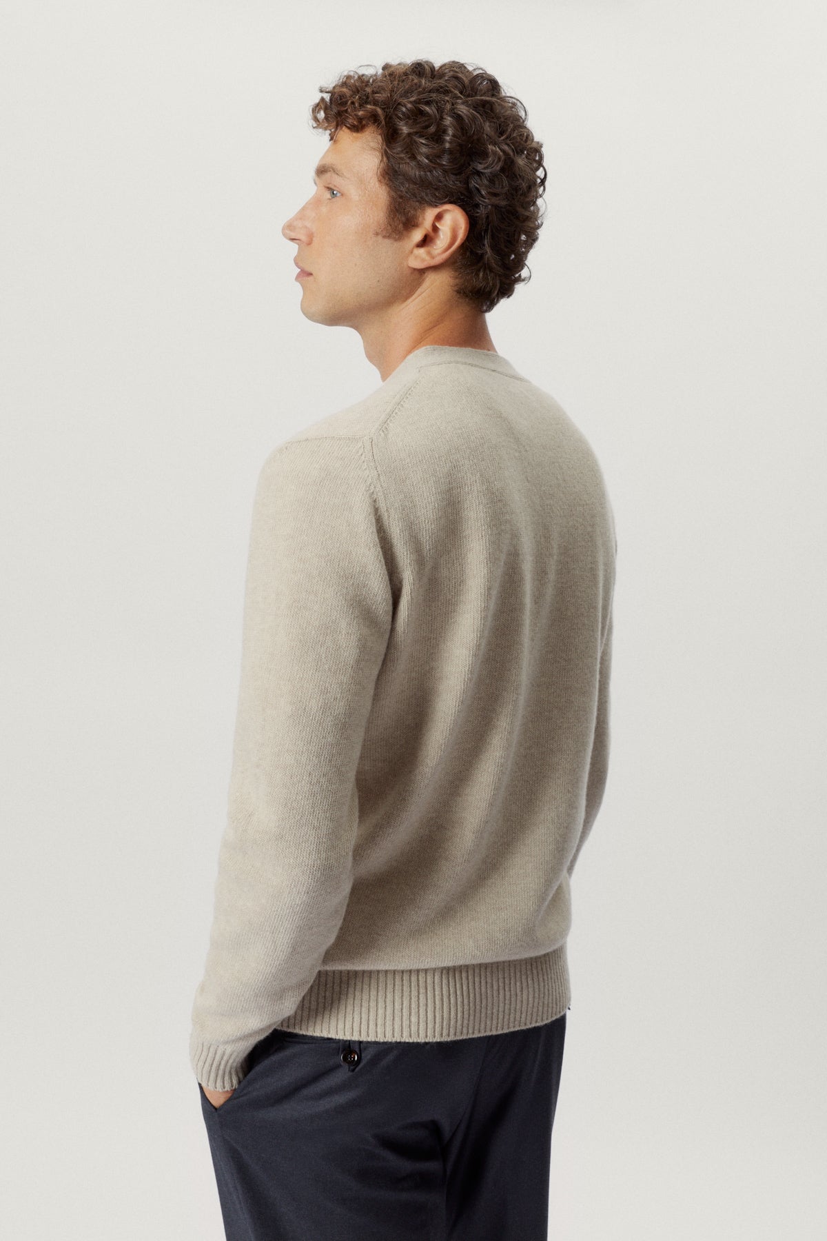 the woolen cardigan ecru