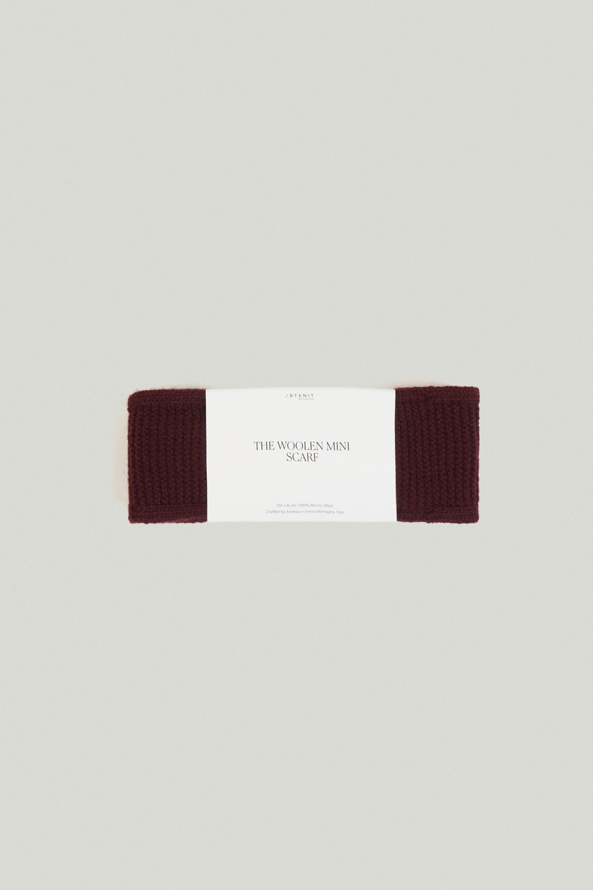 Woolen Mini Scarf  merlot