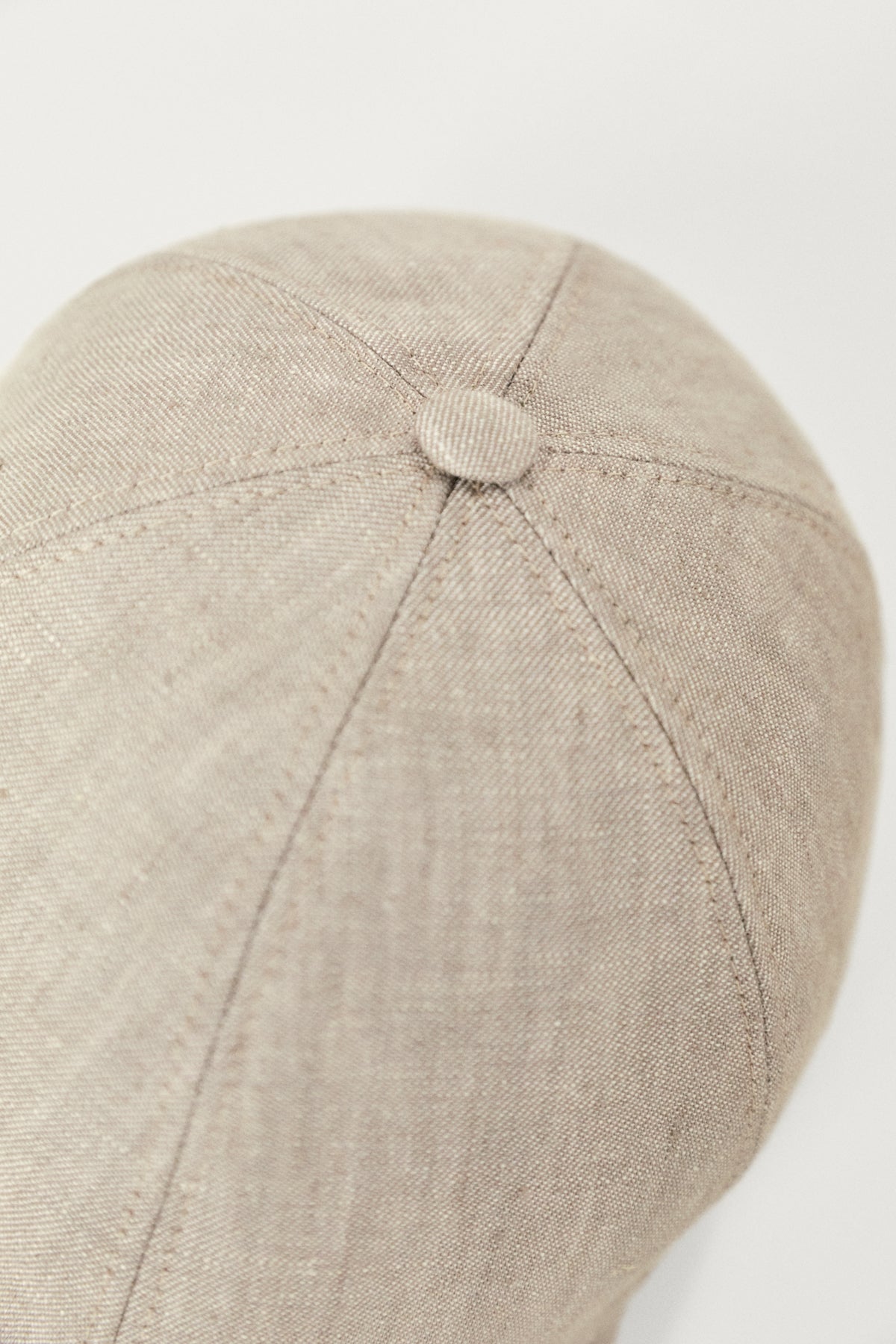 The Linen Twill Baseball Hat - sand