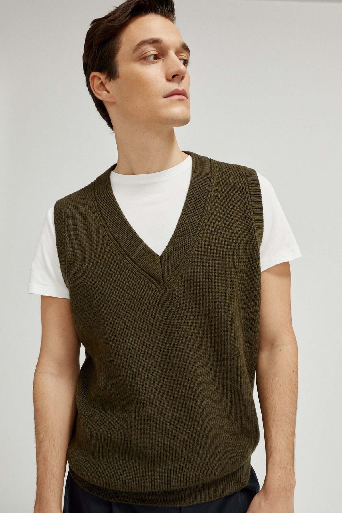 Military Green | The Merino Wool Vest